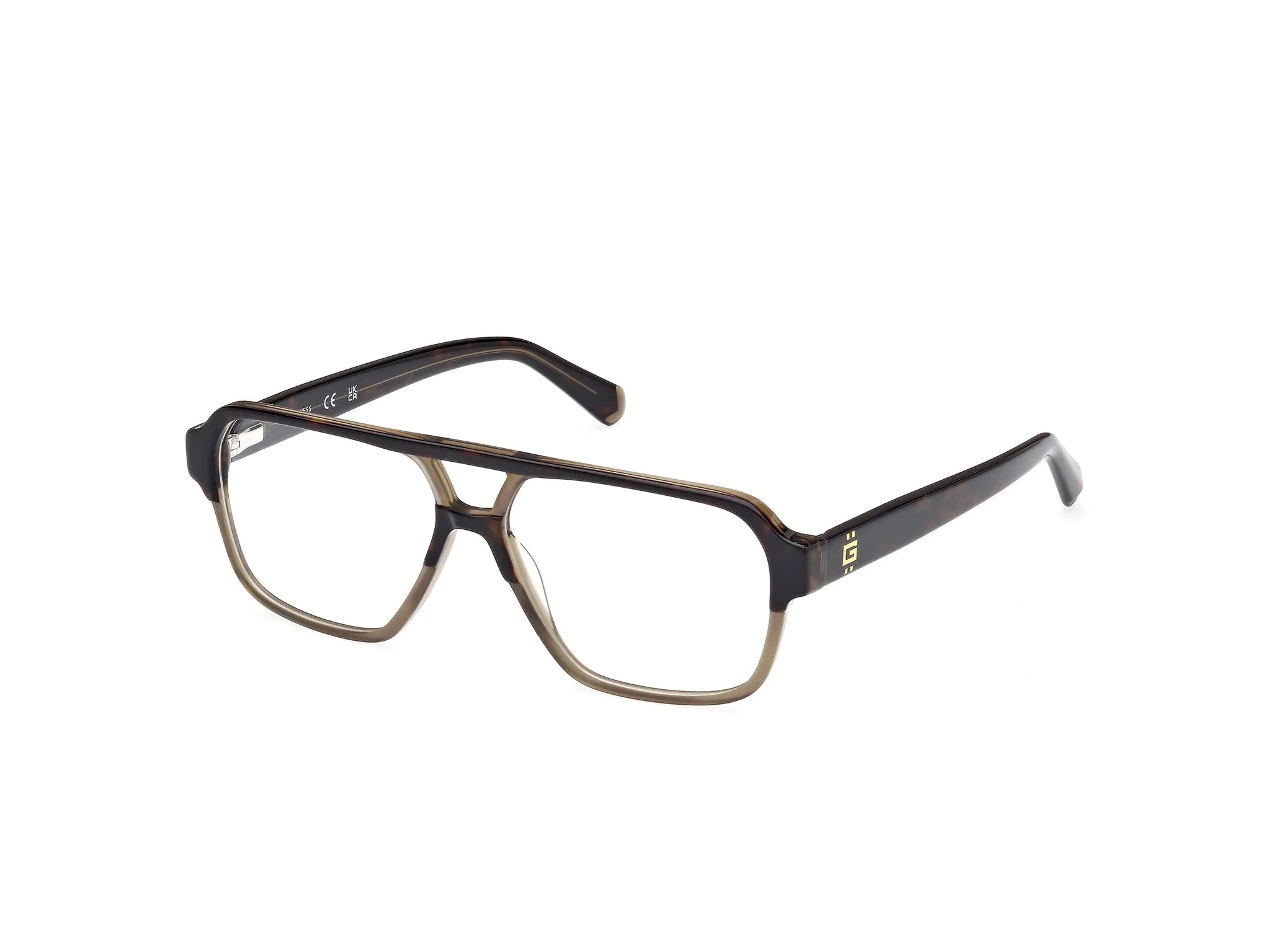 Guess GU50093 56 Montature da vista Acetato Havana Squadrata Normale - immagine 1