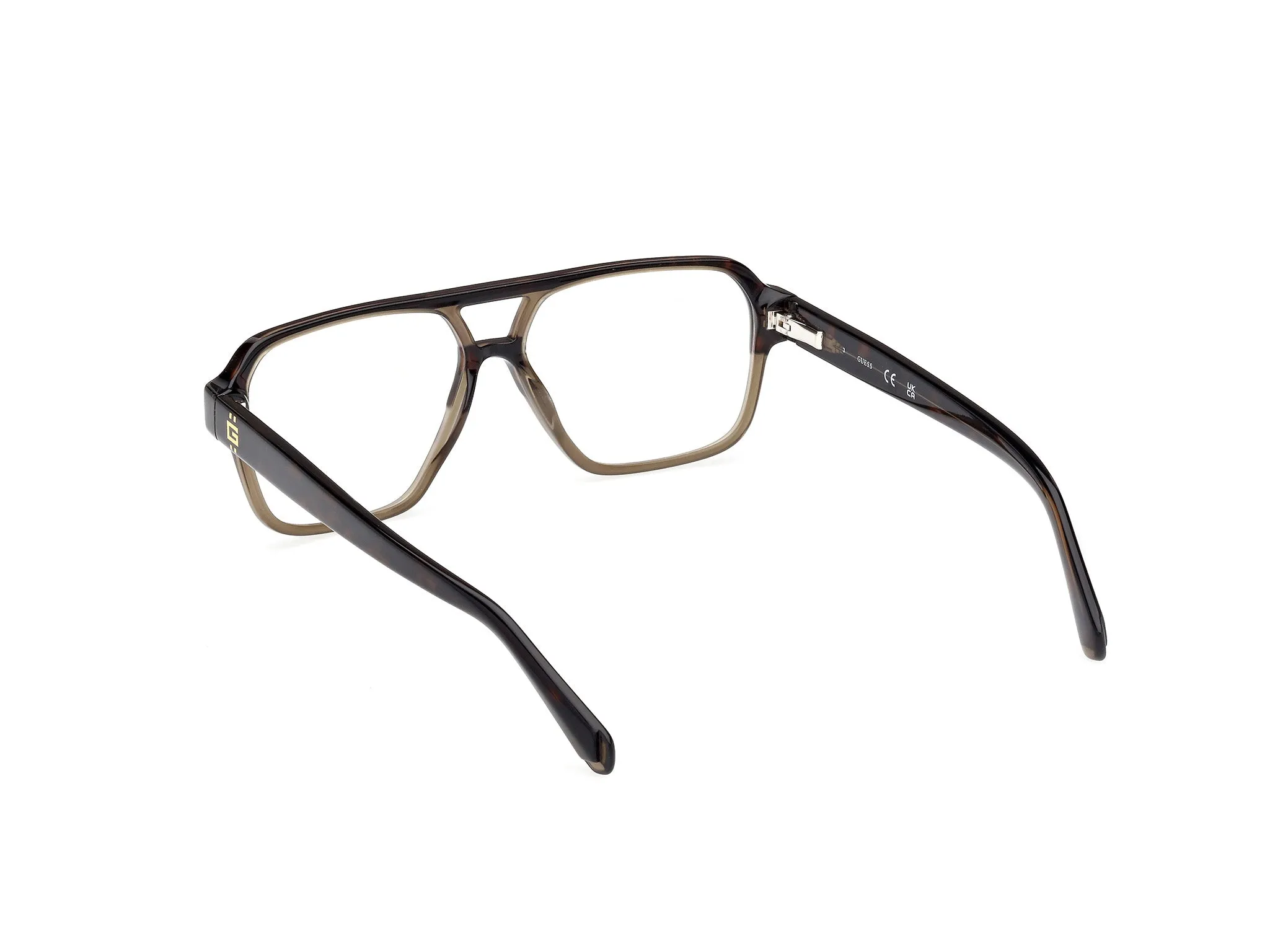 Guess GU50093 56 Montature da vista Acetato Havana Squadrata Normale - immagine 4