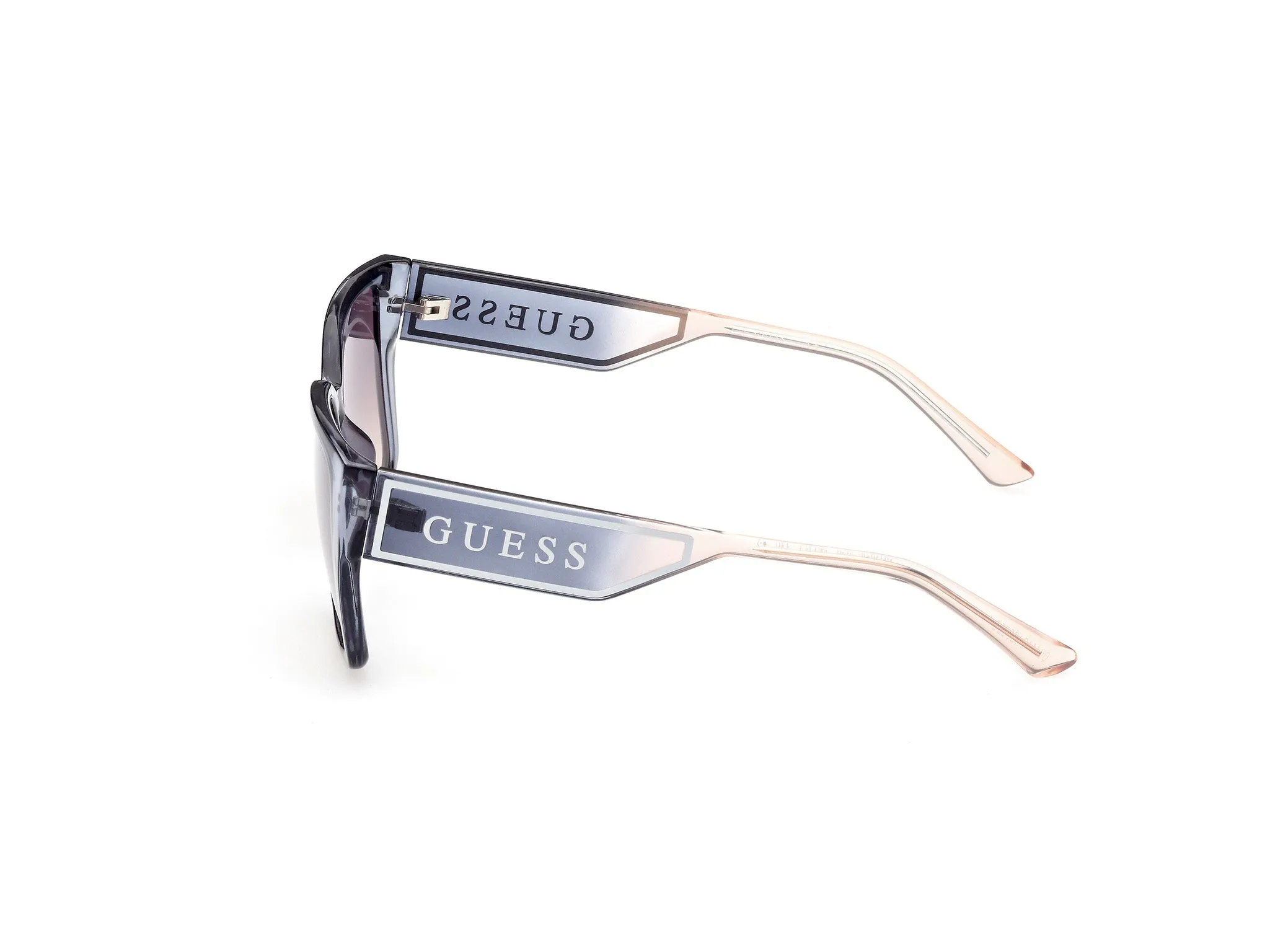 Guess GU7818 92B Occhiali da sole Iniettato Blu Fumo Squadrata Normale Sfumato - immagine 2