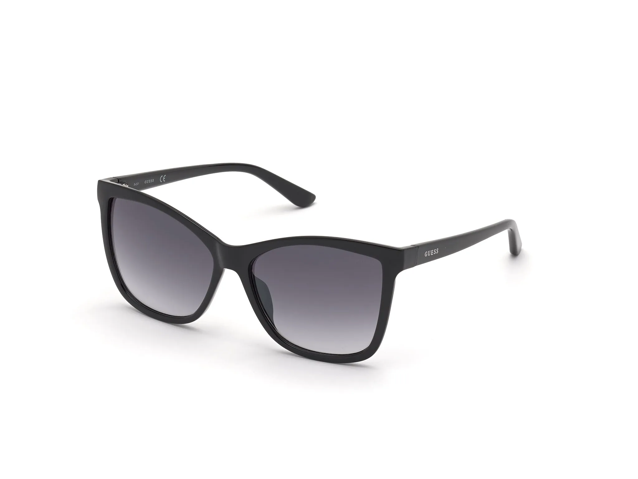 Guess GU7779 01C Occhiali da sole Iniettato Nero Fumo Squadrata Normale Specchiato - immagine 1