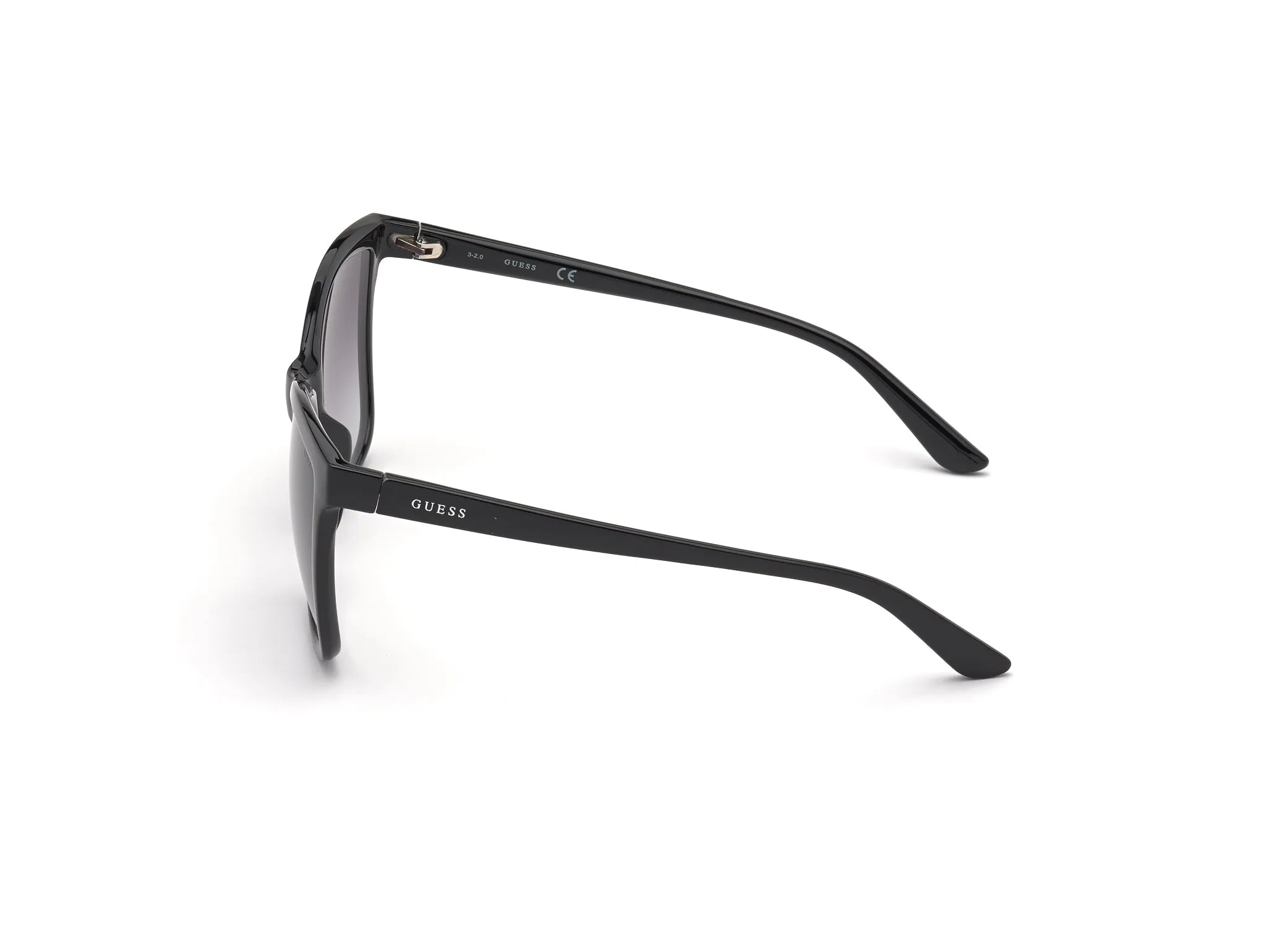 Guess GU7779 01C Occhiali da sole Iniettato Nero Fumo Squadrata Normale Specchiato - immagine 2