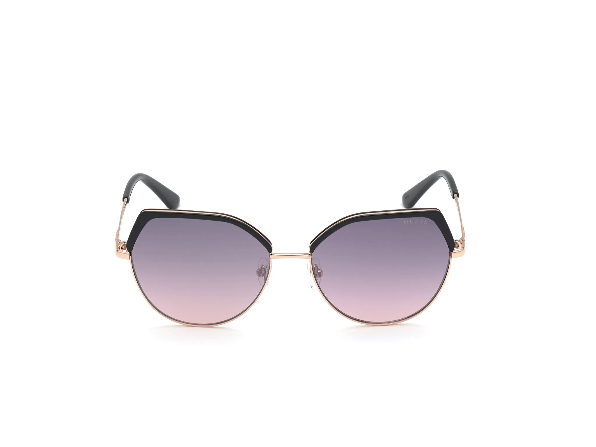Guess GU7736 01U Occhiali da sole Metallo Nero Bordeaux Geometrica Normale Specchiato - immagine 3