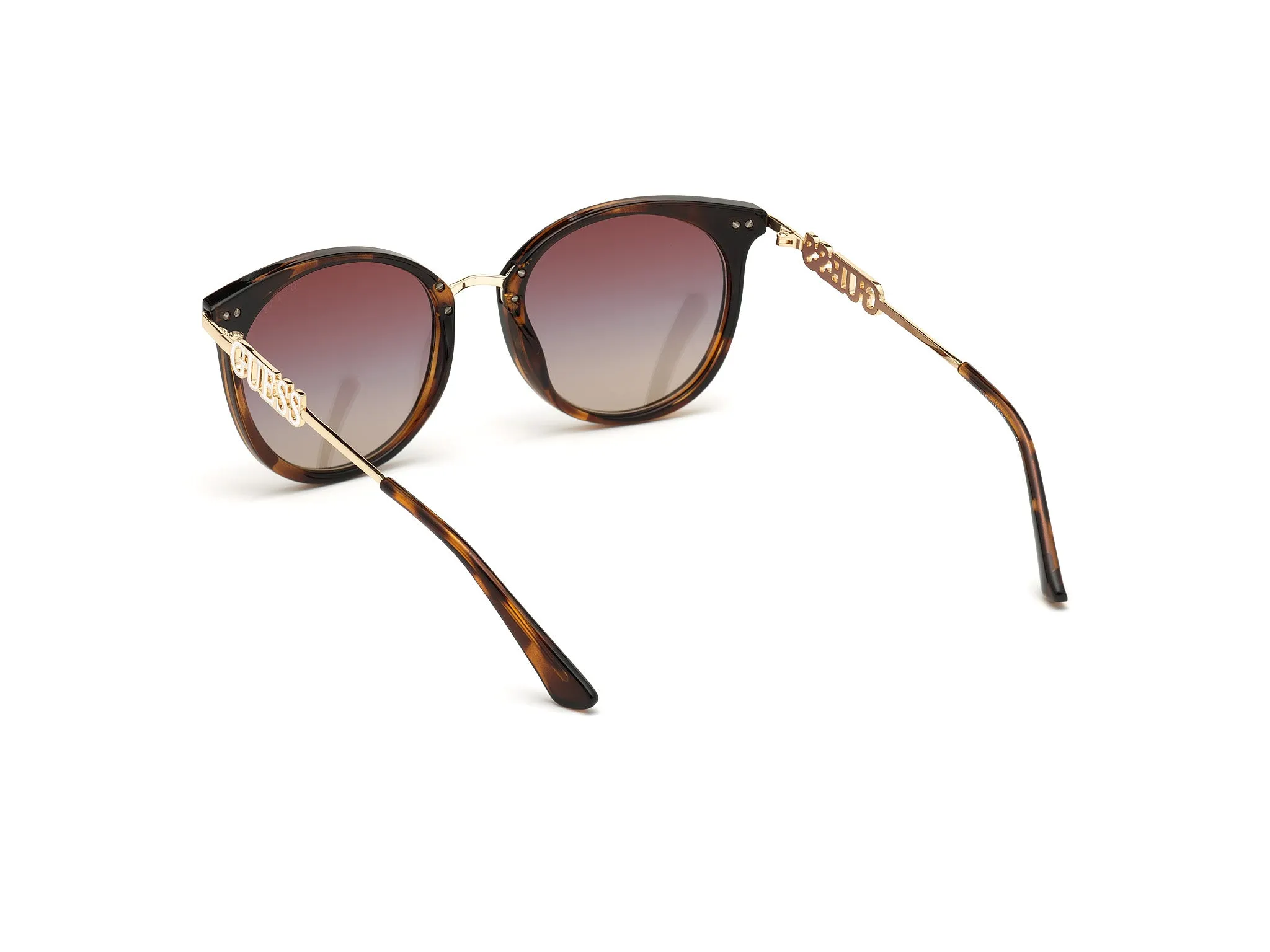Guess GU7645 52G Occhiali da sole Iniettato Rotonda Normale Specchiato - immagine 4