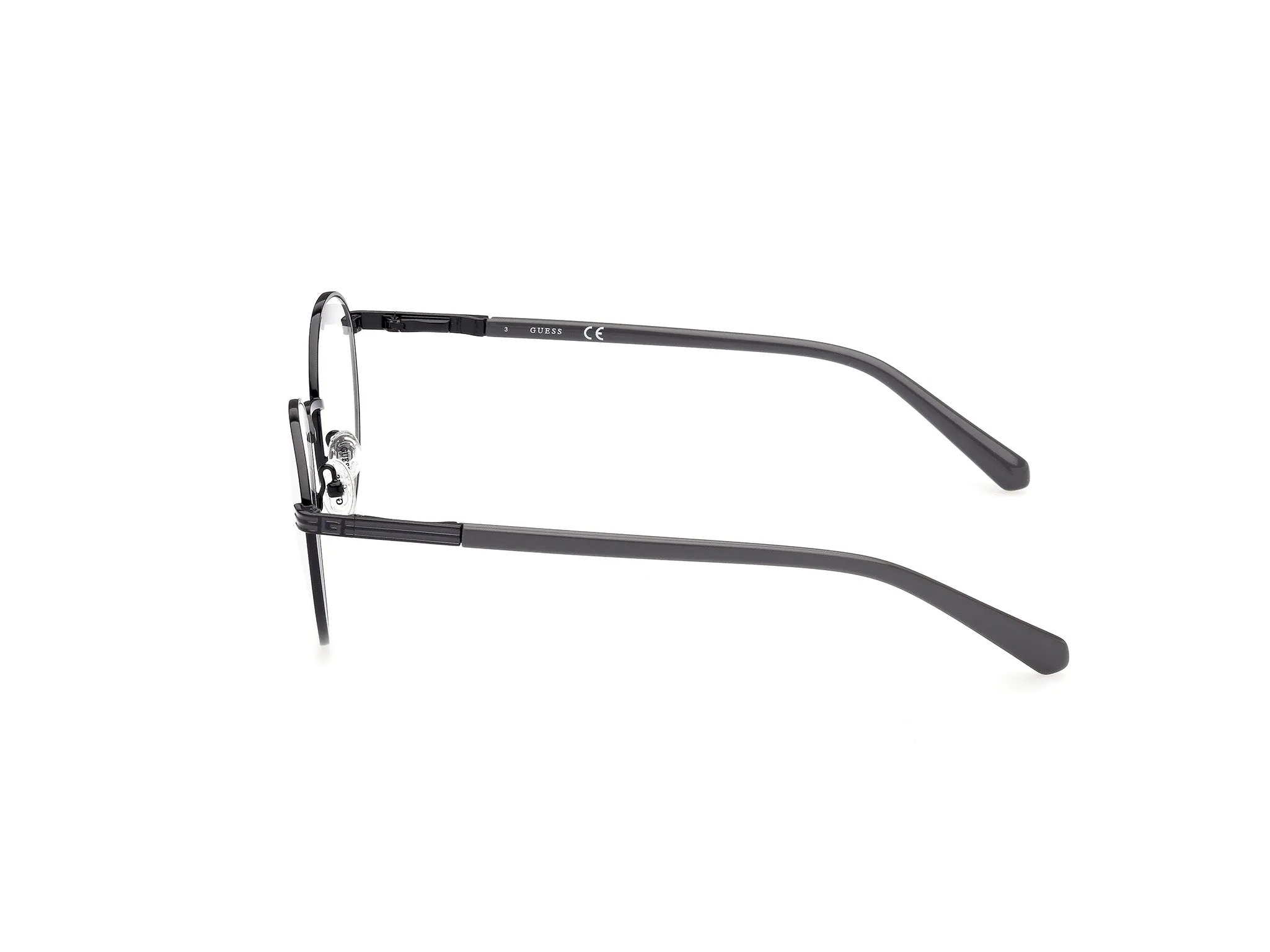 Guess GU50043 1 Montature da vista Metallo Nero Rotonda Normale - immagine 2