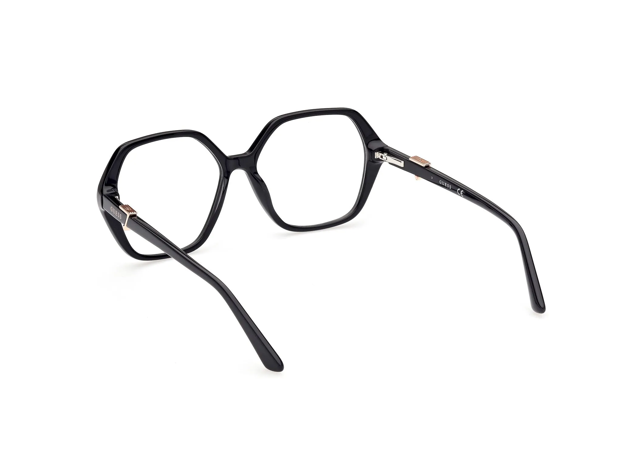 Guess GU2875 1 Montature da vista Acetato Nero Geometrica Normale - immagine 4