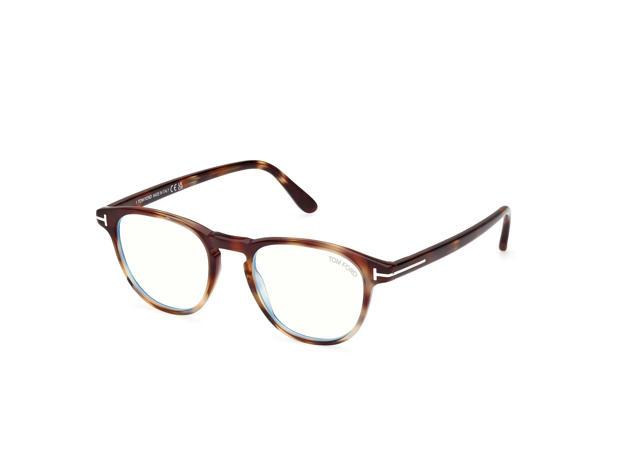 TOM FORD FT5899-B 55 Montature da vista Acetato Havana Squadrata Normale - immagine 1