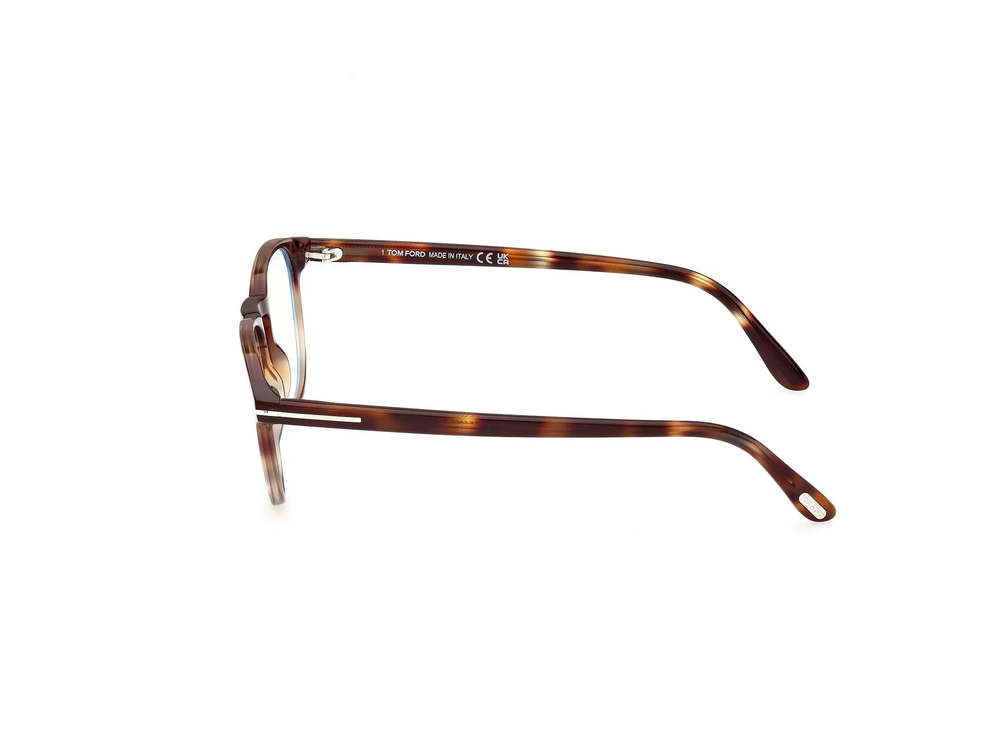 TOM FORD FT5899-B 55 Montature da vista Acetato Havana Squadrata Normale - immagine 2