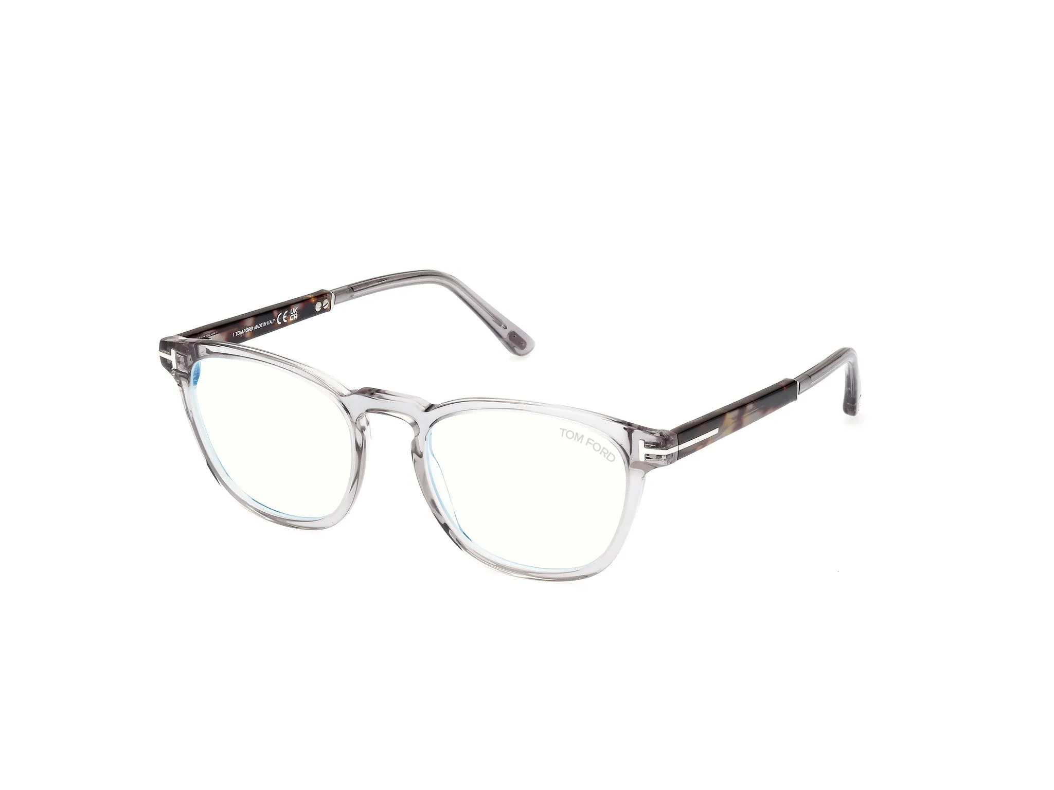 TOM FORD FT5890-B 20 Montature da vista Acetato Grigio Rotonda Normale - immagine 1
