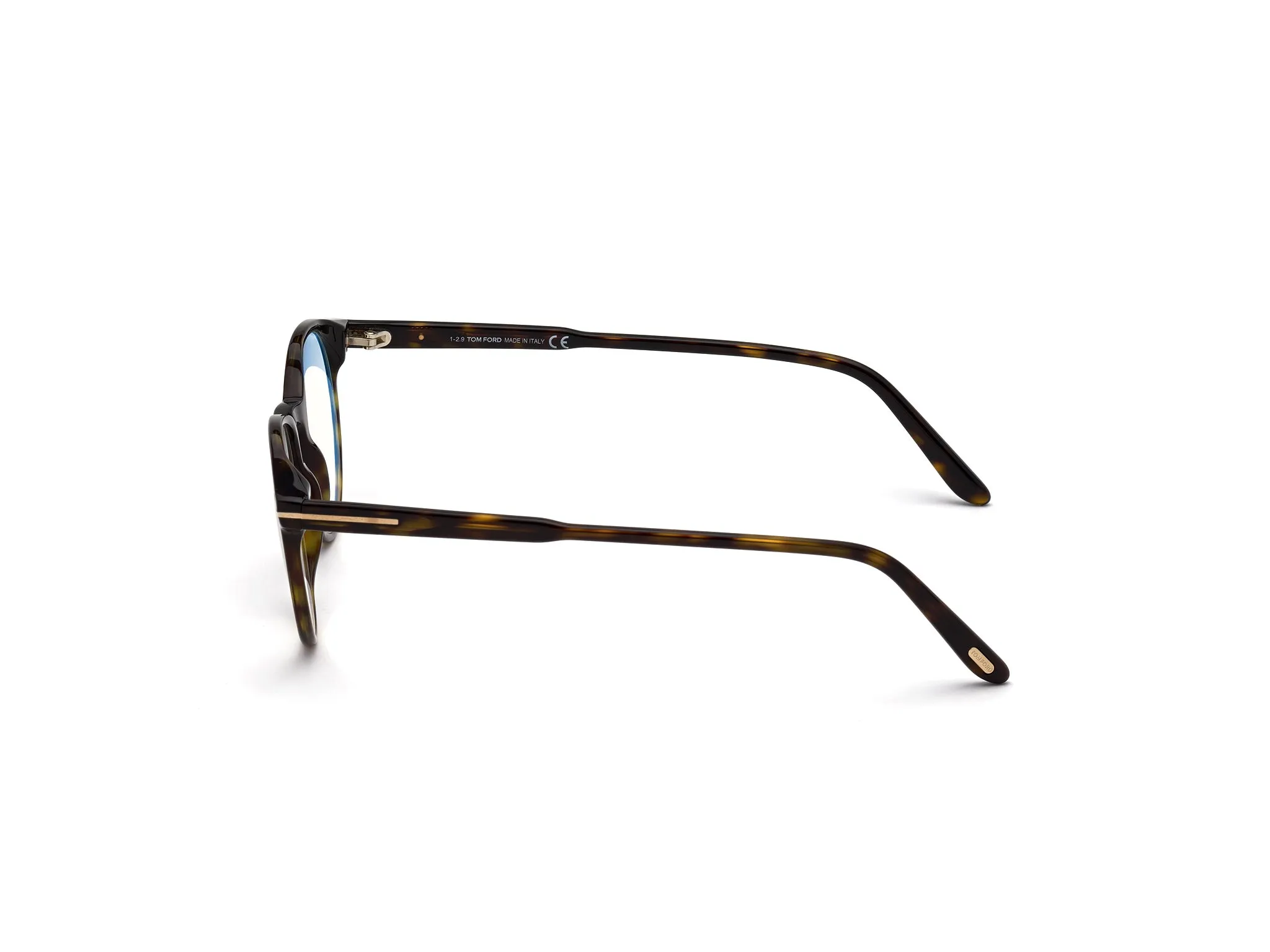 TOM FORD FT5695-B 52 Montature da vista Acetato Havana Rotonda Normale - immagine 2