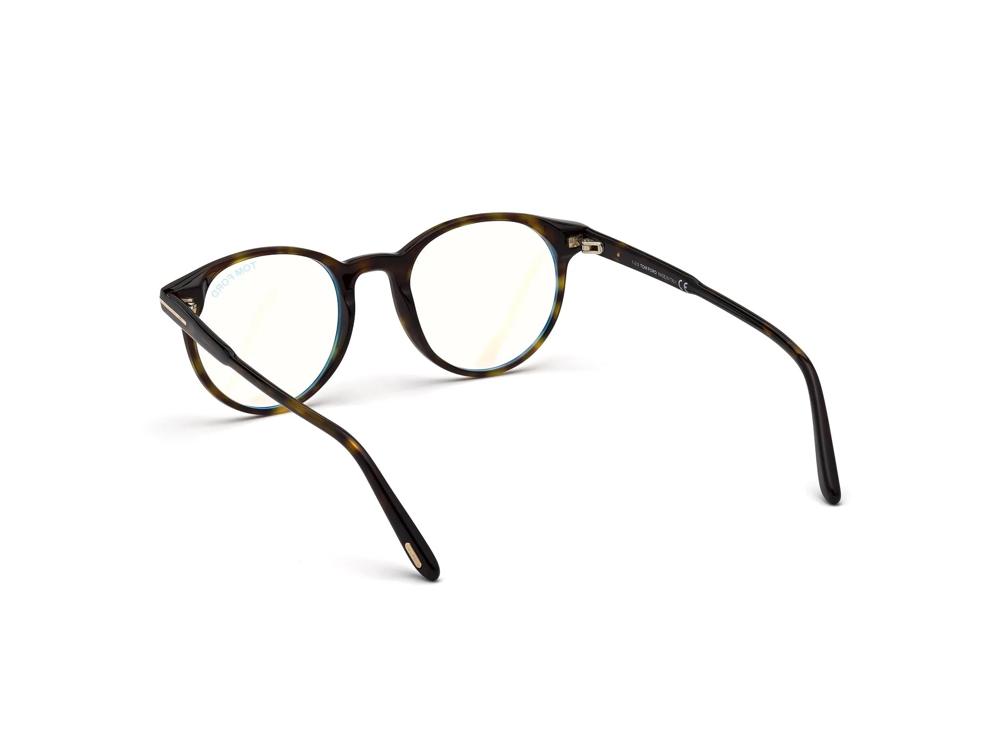 TOM FORD FT5695-B 52 Montature da vista Acetato Havana Rotonda Normale - immagine 4