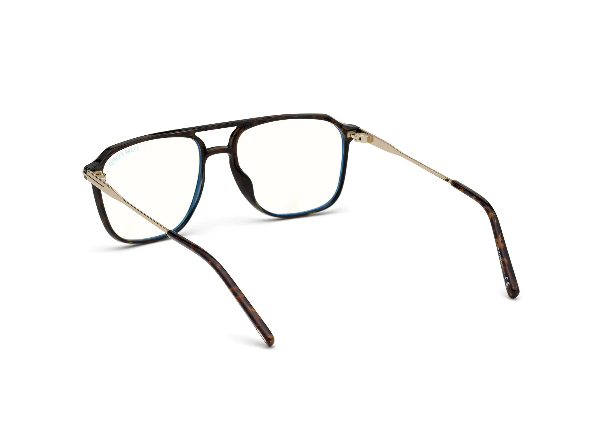 TOM FORD FT5665-B 52 Montature da vista Iniettato Havana Squadrata Normale - immagine 4