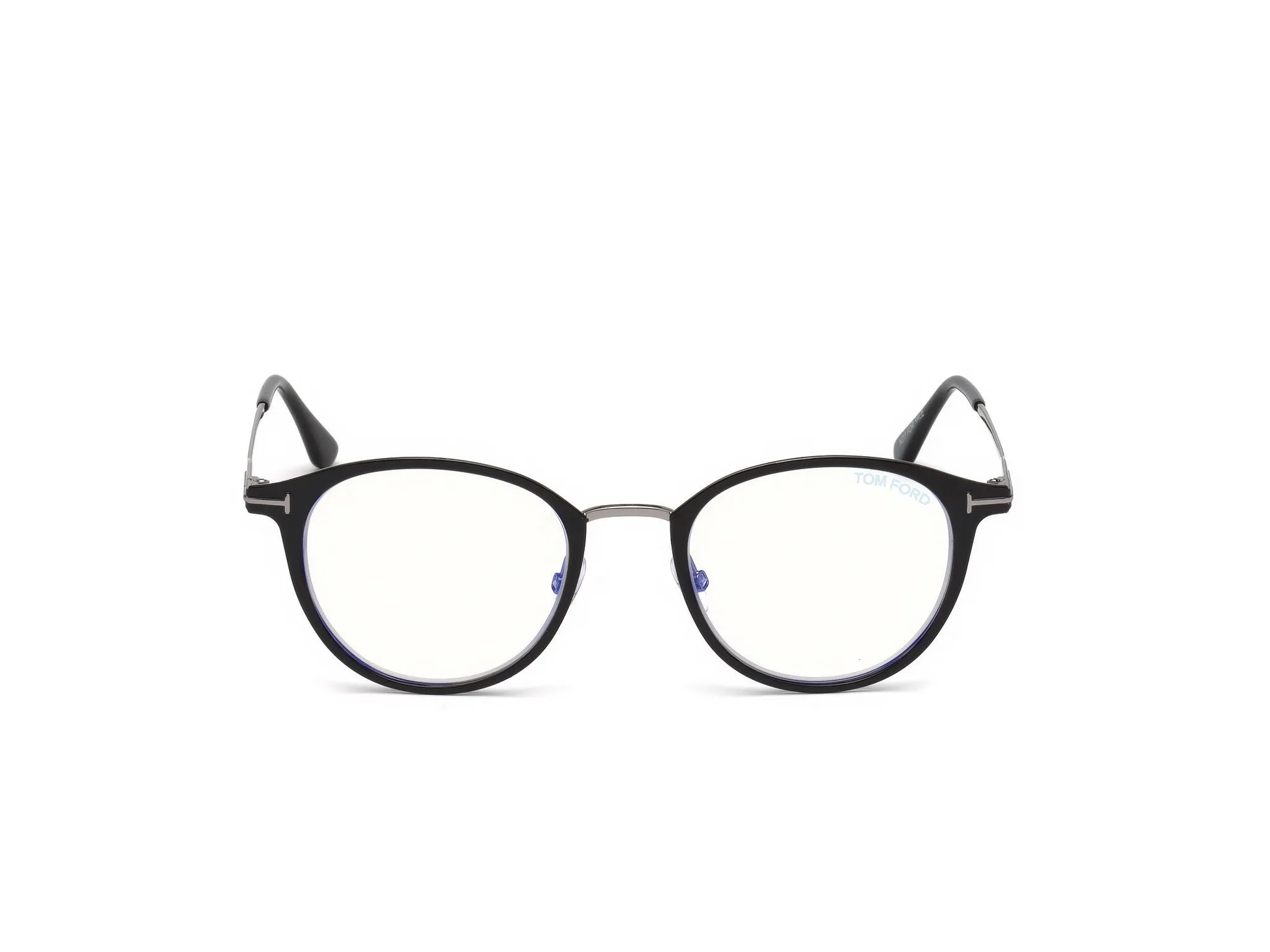 TOM FORD FT5528-B 1 Montature da vista Metallo Nero Rotonda Normale - immagine 3