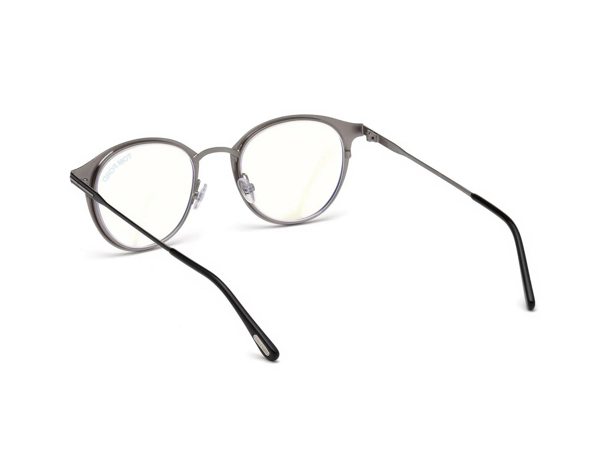 TOM FORD FT5528-B 1 Montature da vista Metallo Nero Rotonda Normale - immagine 4