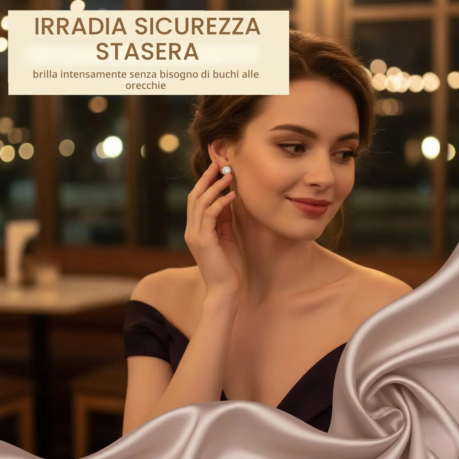 JYXNU 7Paia Orecchini Magnetici Uomo Donna, Senza Buco, Orecchini calamita in Acciaio Inossidabile, Orecchini Diamante, Stili Rotondi e Quadrati, Orecchinis Calamita per Uomo Donna Adolescente Regalo - immagine 5