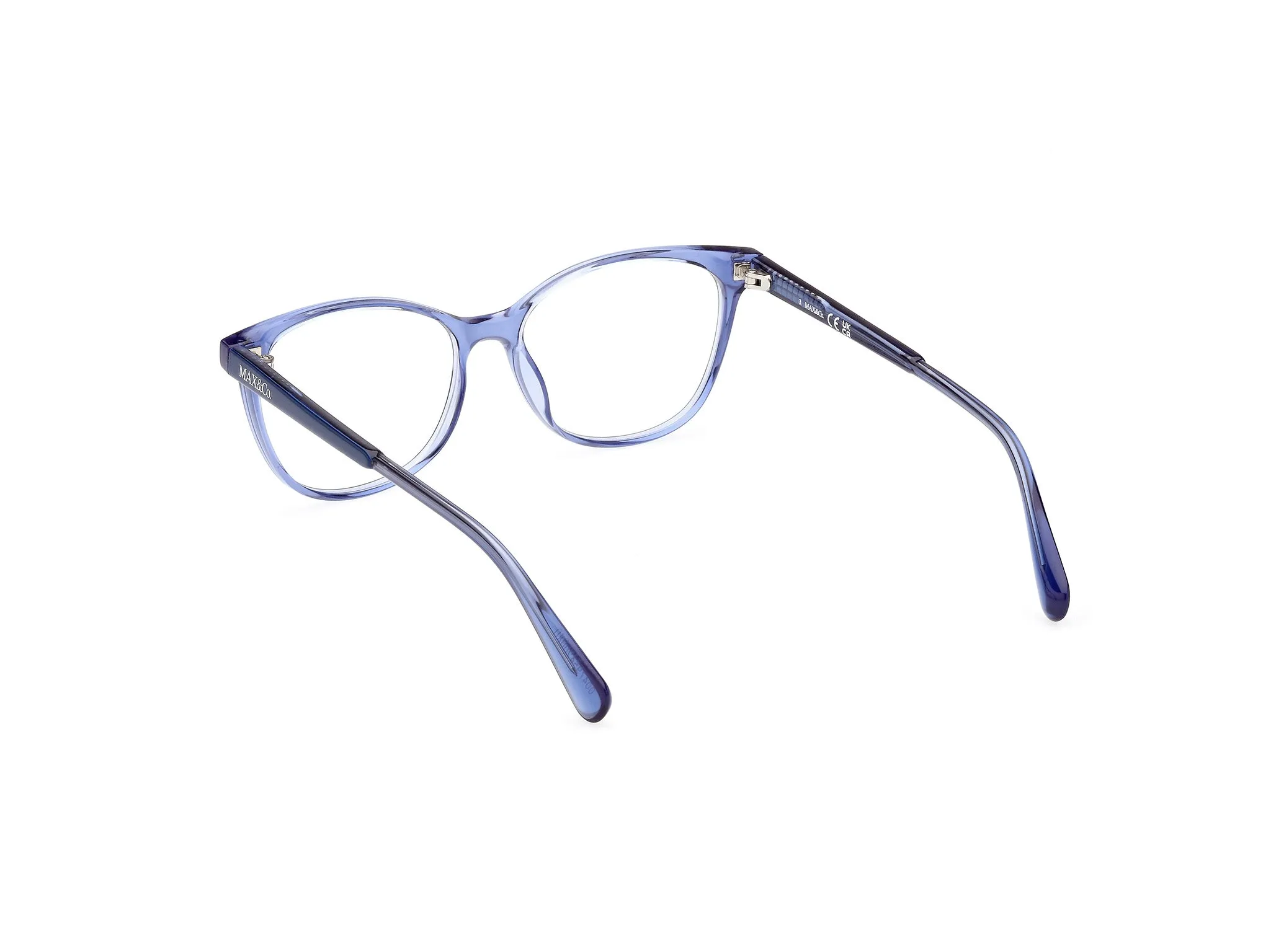 MAX&Co MO5115 92 Montature da vista Iniettato Blu Rotonda Normale - immagine 4
