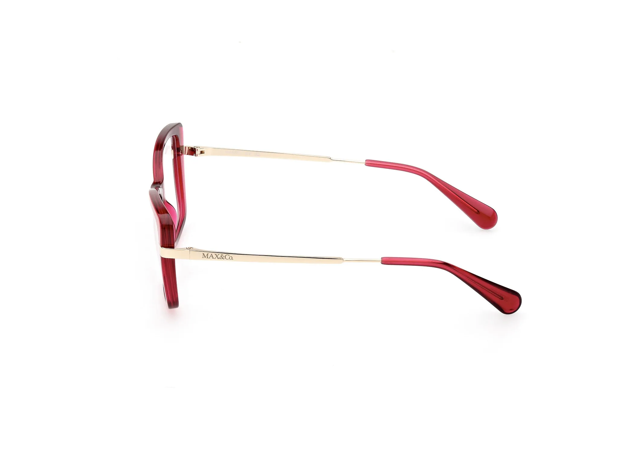 MAX&Co MO5113 68 Montature da vista Iniettato Rosso Cat Eye Normale - immagine 2