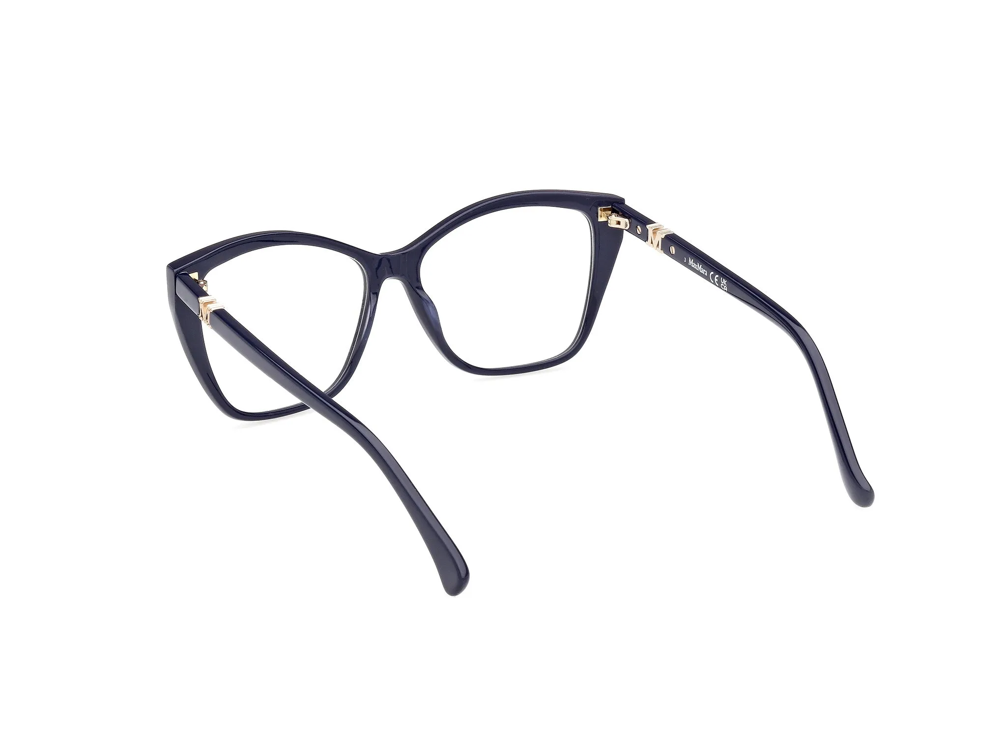 Max Mara MM5036 90 Montature da vista Acetato Blu Squadrata Normale - immagine 4