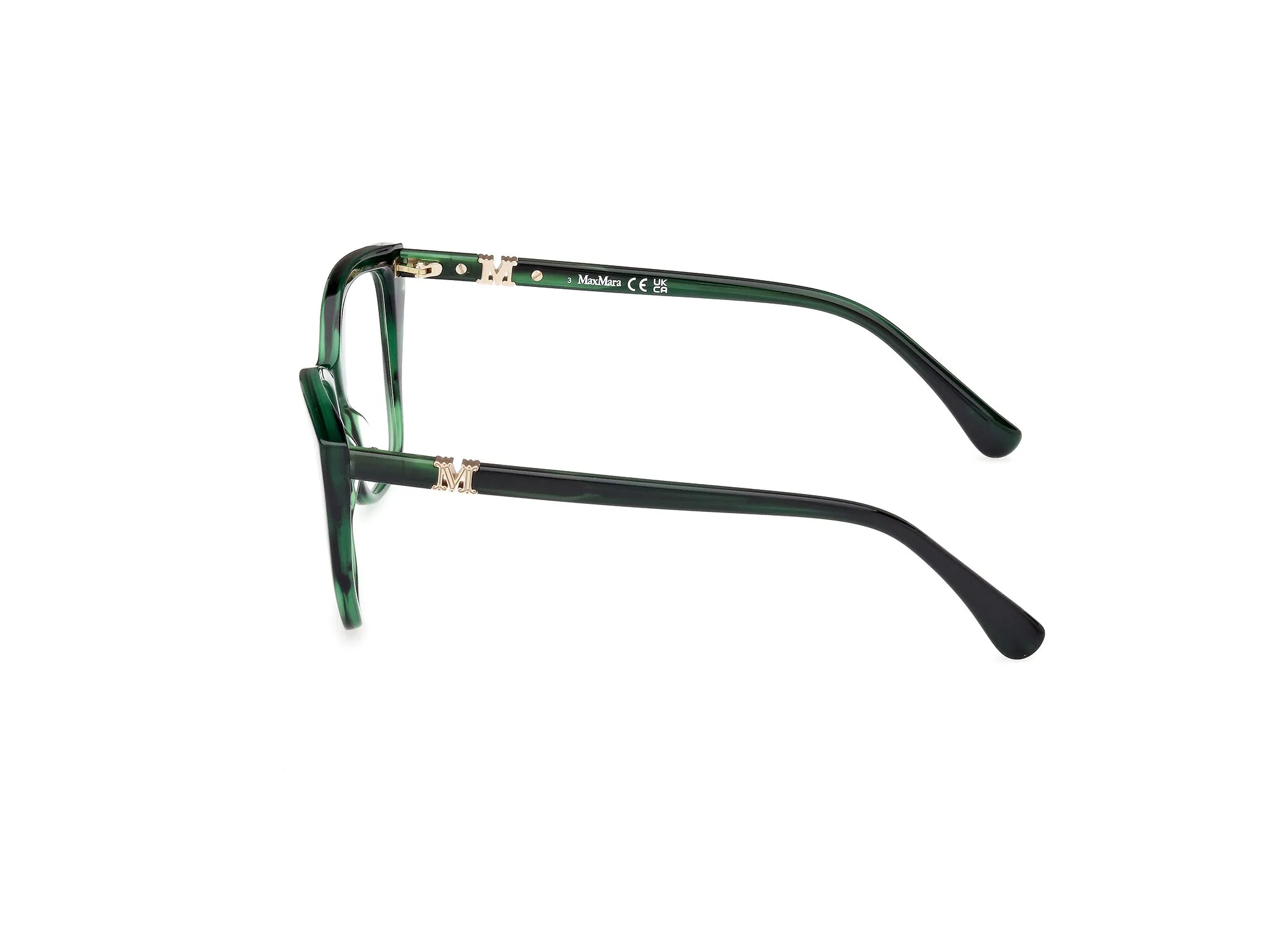 Max Mara MM5036 98 Montature da vista Acetato Verde Squadrata Normale - immagine 2