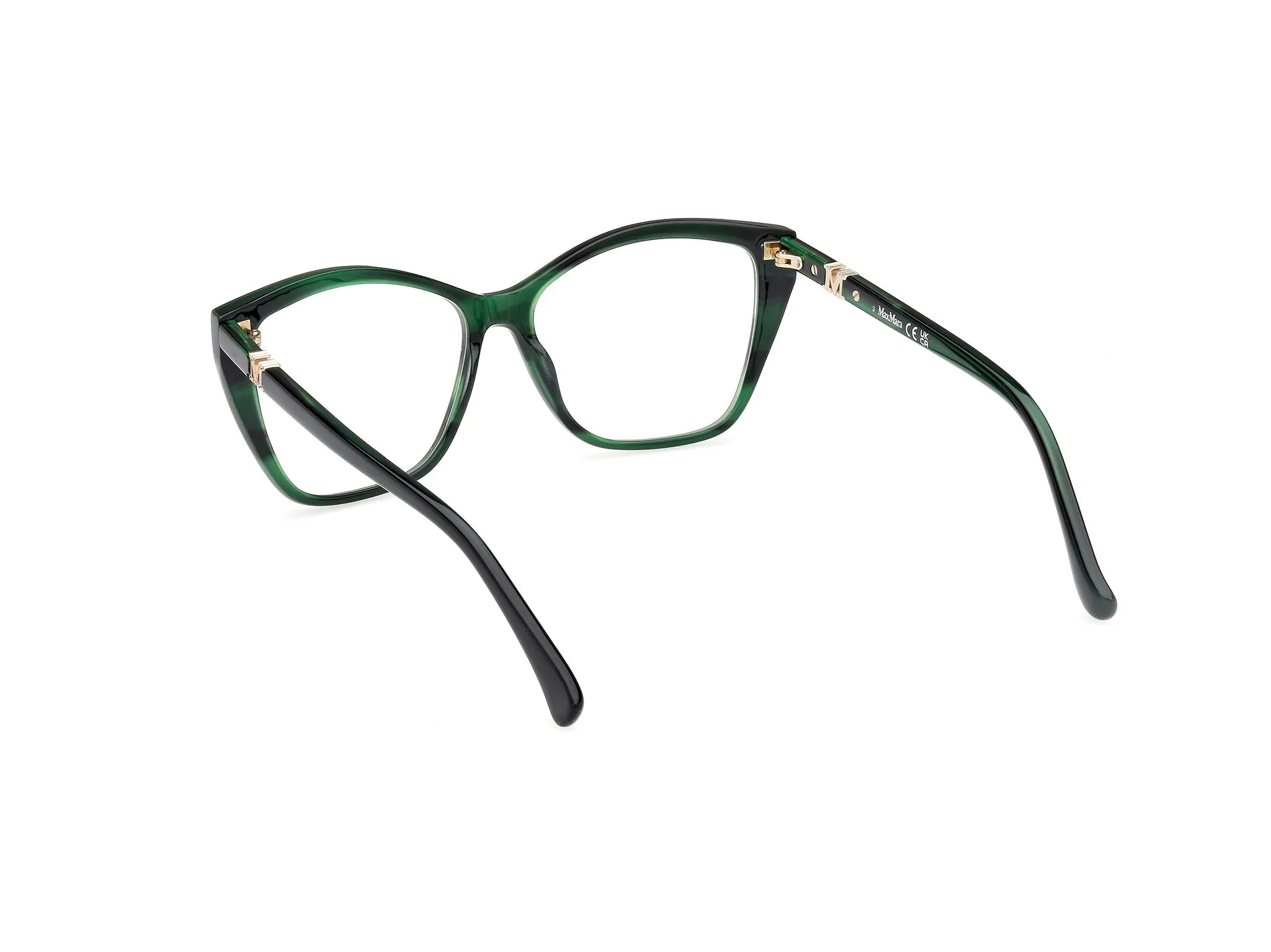 Max Mara MM5036 98 Montature da vista Acetato Verde Squadrata Normale - immagine 4