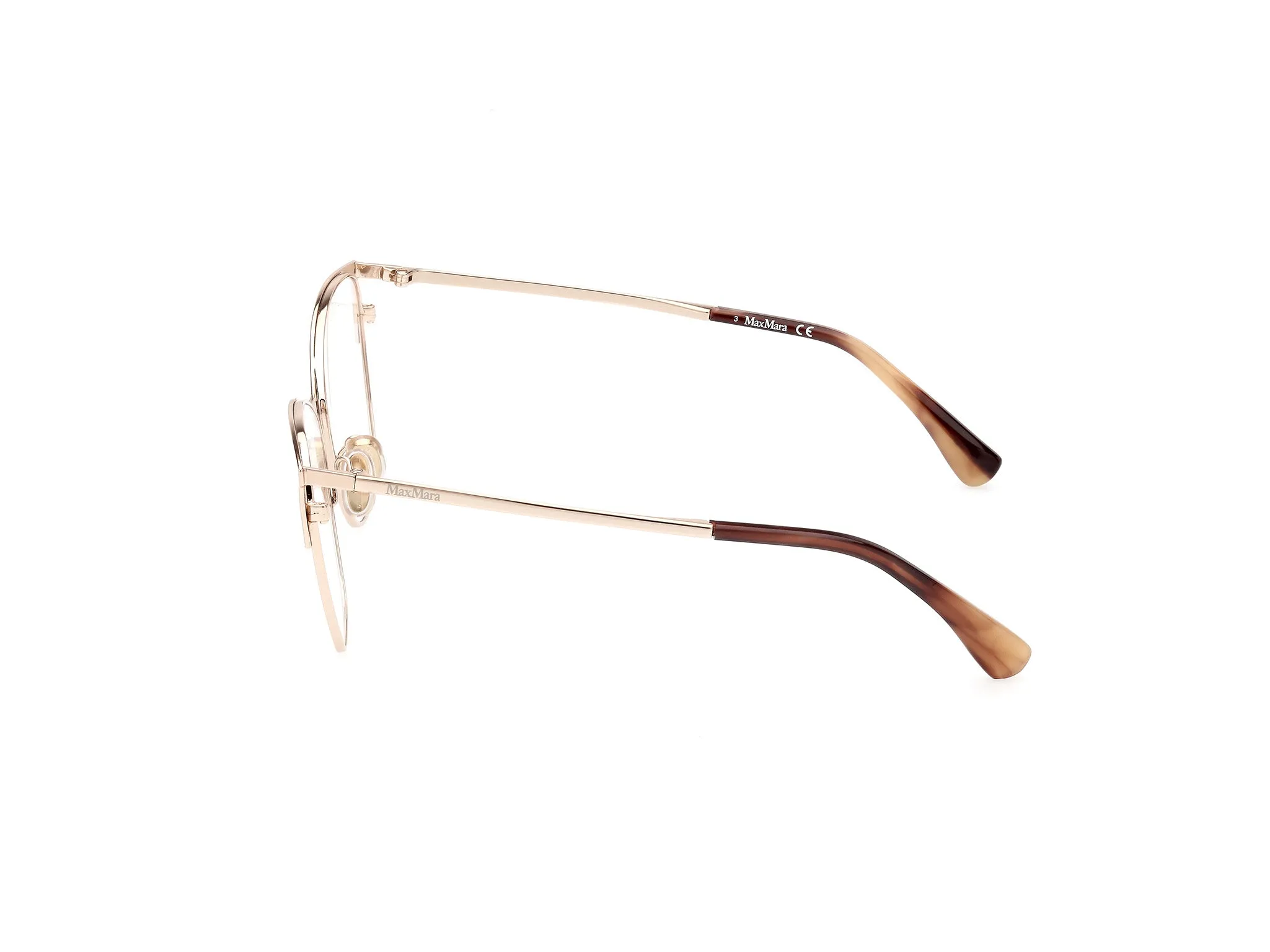 Max Mara MM5104 028 Montature da vista Metallo Oro Cat Eye Normale - immagine 2