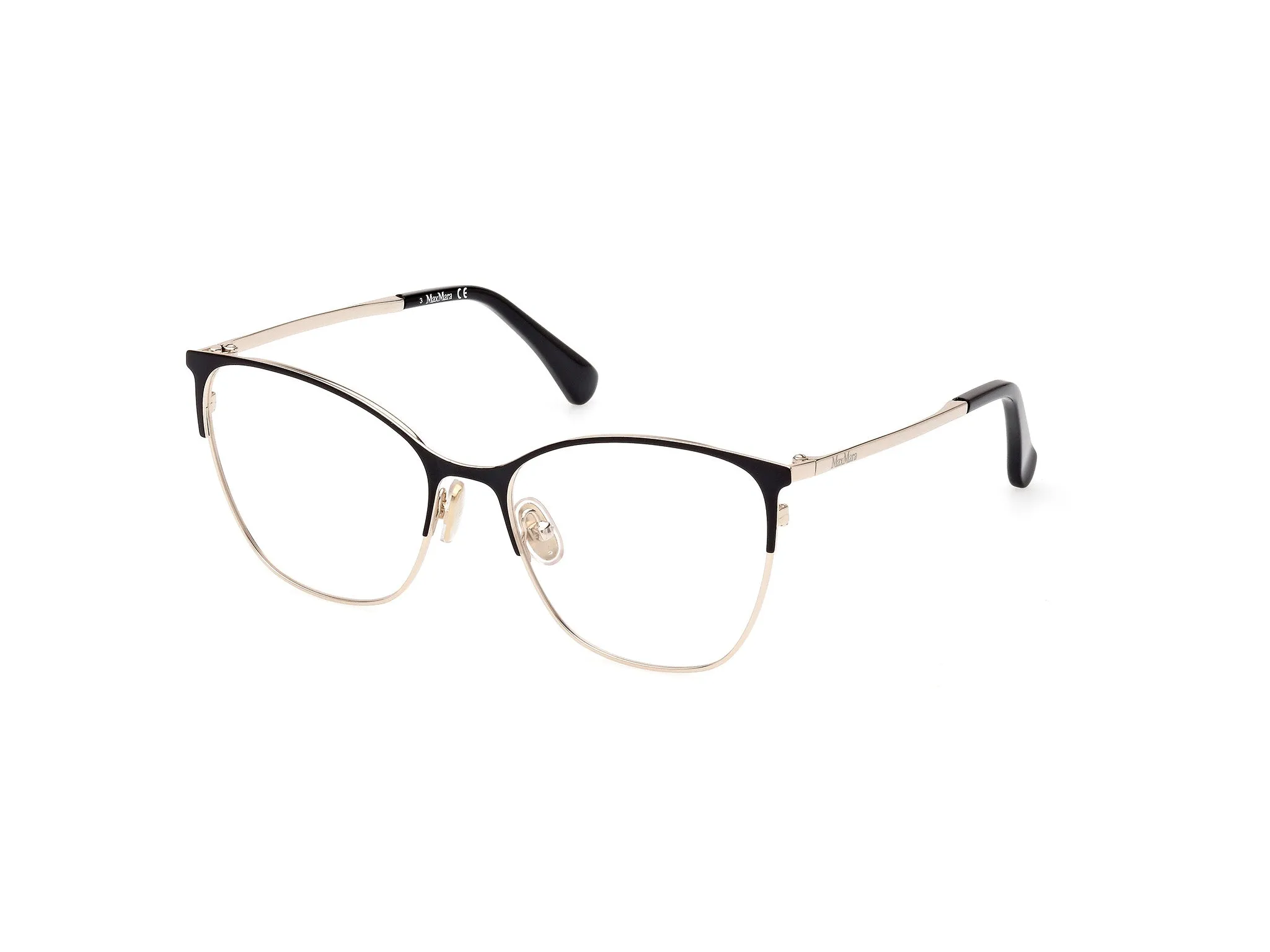 Max Mara MM5104 005 Montature da vista Metallo Nero Cat Eye Normale - immagine 1