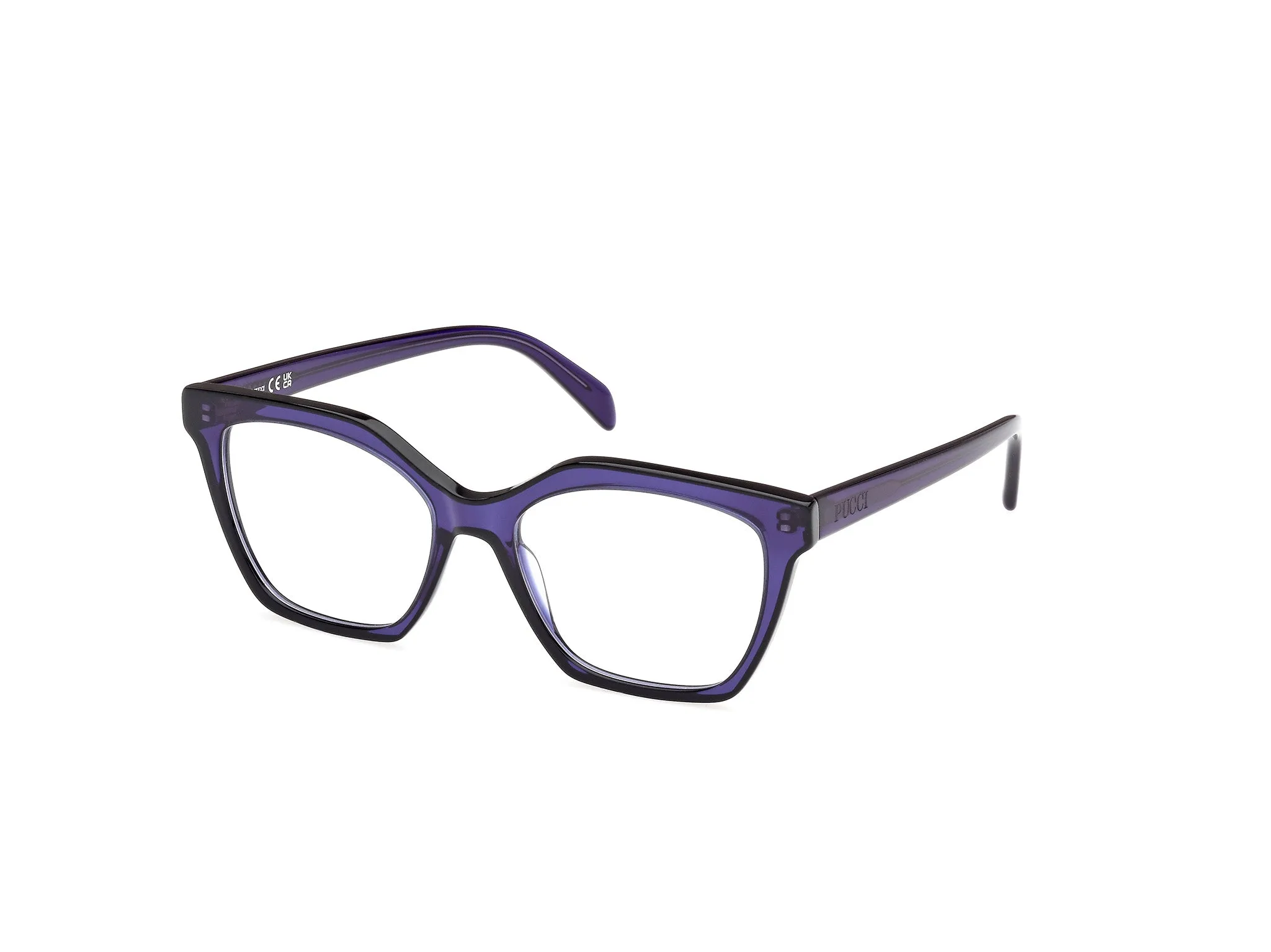 Emilio Pucci EP5239 92 Montature da vista Acetato Blu Geometrica Normale - immagine 1