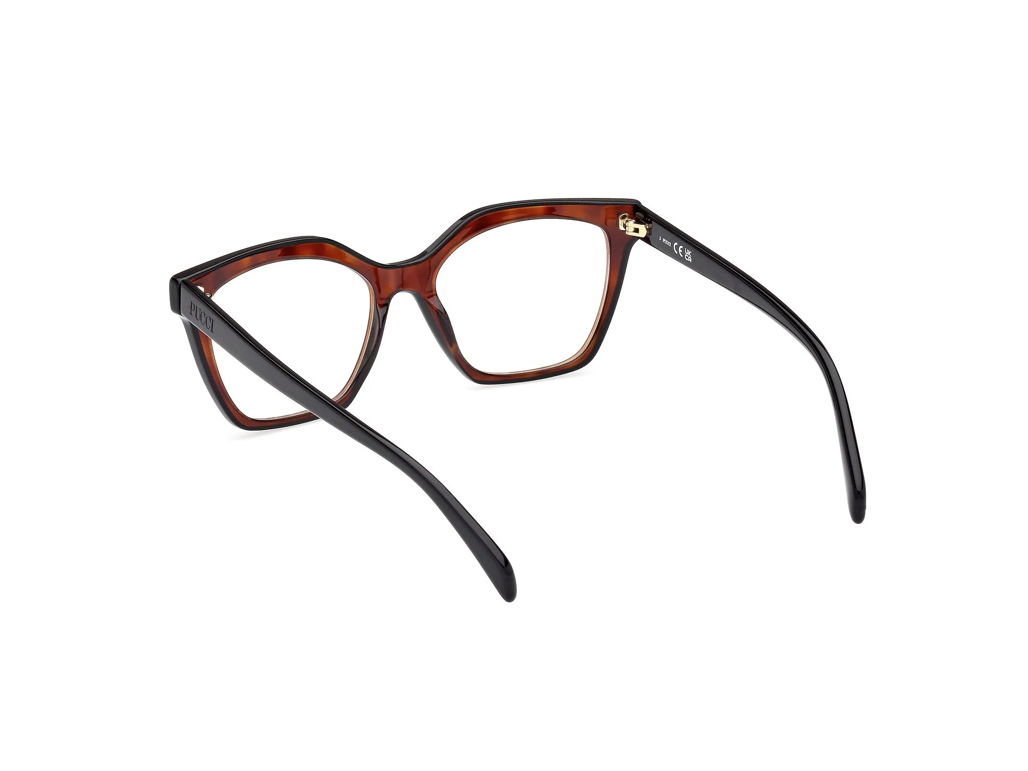 Emilio Pucci EP5239 56 Montature da vista Acetato Havana Geometrica Normale - immagine 4