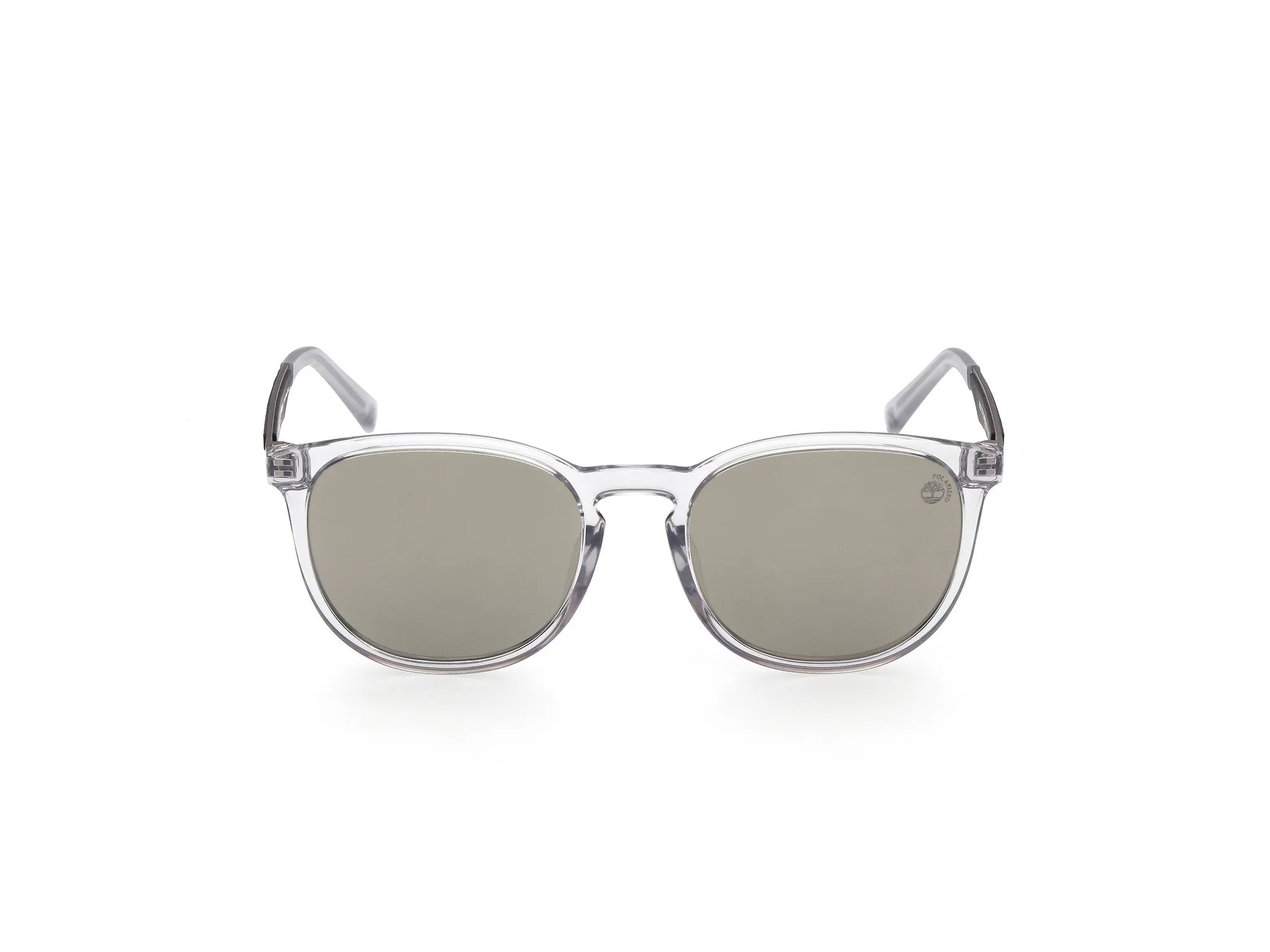 Timberland TB9235 27D Occhiali da sole Iniettato Trasparente Fumo Rotonda Polarizzata - immagine 3