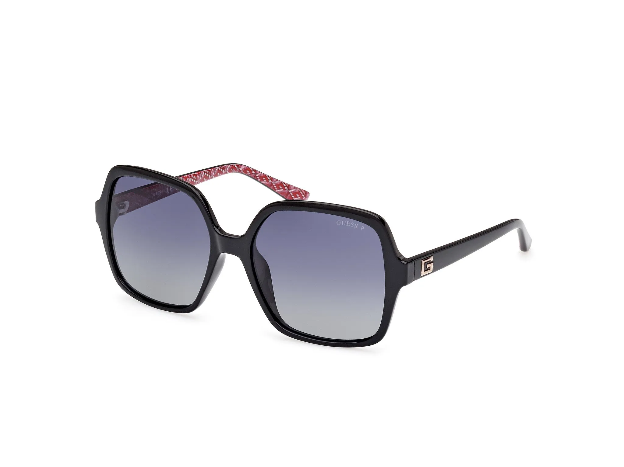 Guess GU7921-H 01D Occhiali da sole Iniettato Nero Fumo Squadrata Polarizzata - immagine 1