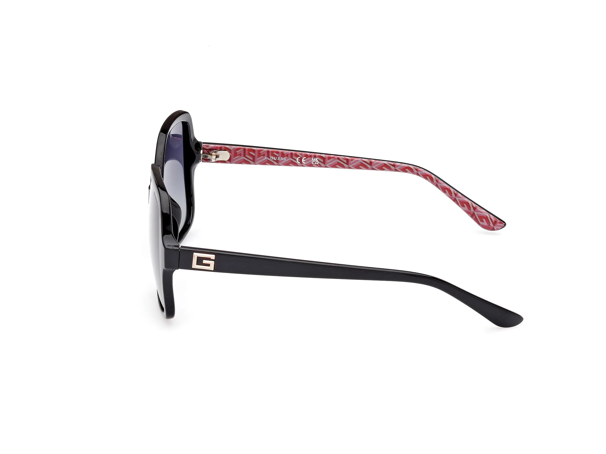 Guess GU7921-H 01D Occhiali da sole Iniettato Nero Fumo Squadrata Polarizzata - immagine 2