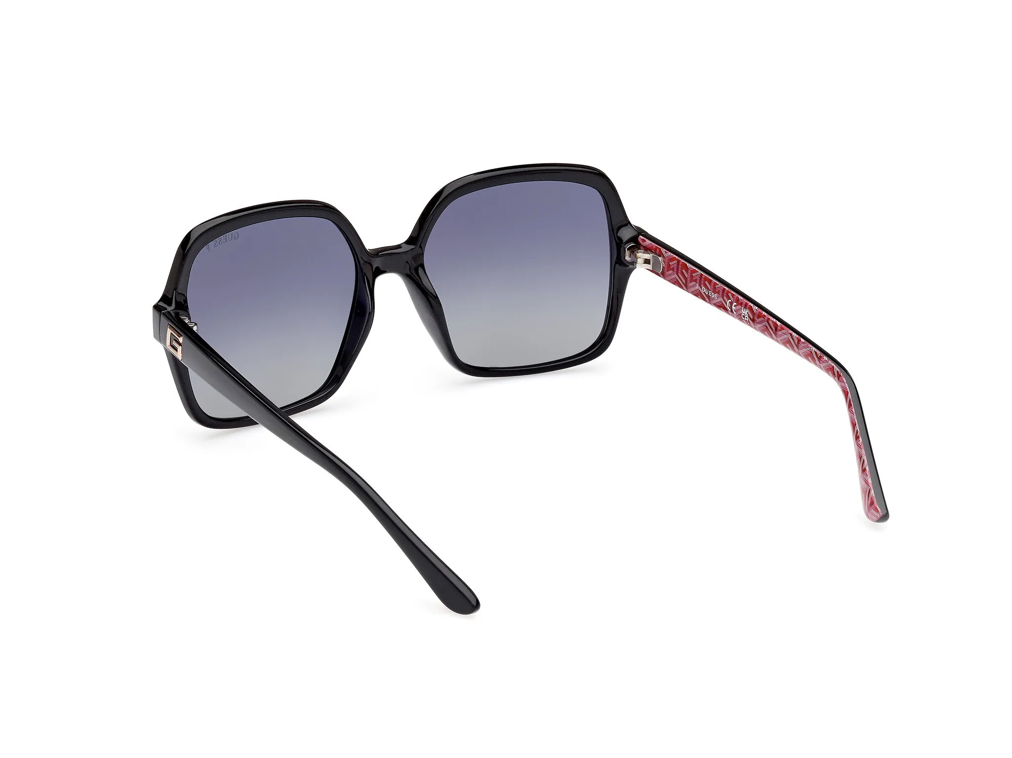 Guess GU7921-H 01D Occhiali da sole Iniettato Nero Fumo Squadrata Polarizzata - immagine 4