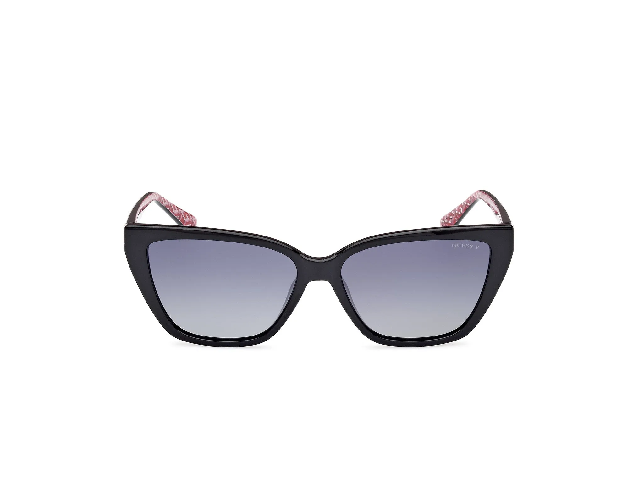 Guess GU7919 01D Occhiali da sole Iniettato Nero Fumo Cat Eye Polarizzata Sfumato - immagine 2