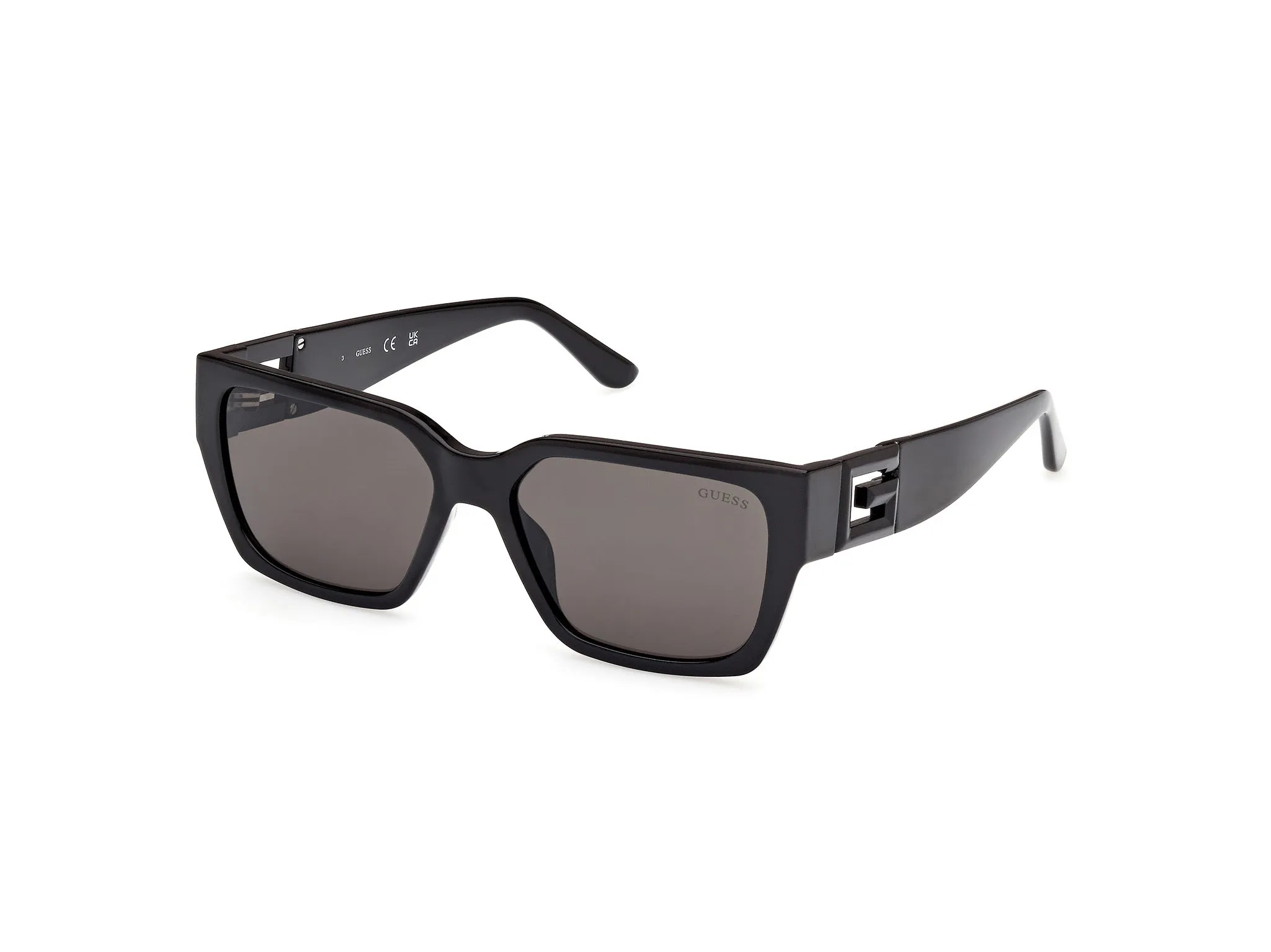 Guess GU7916 01A Occhiali da sole Iniettato Nero Fumo Squadrata Normale - immagine 1