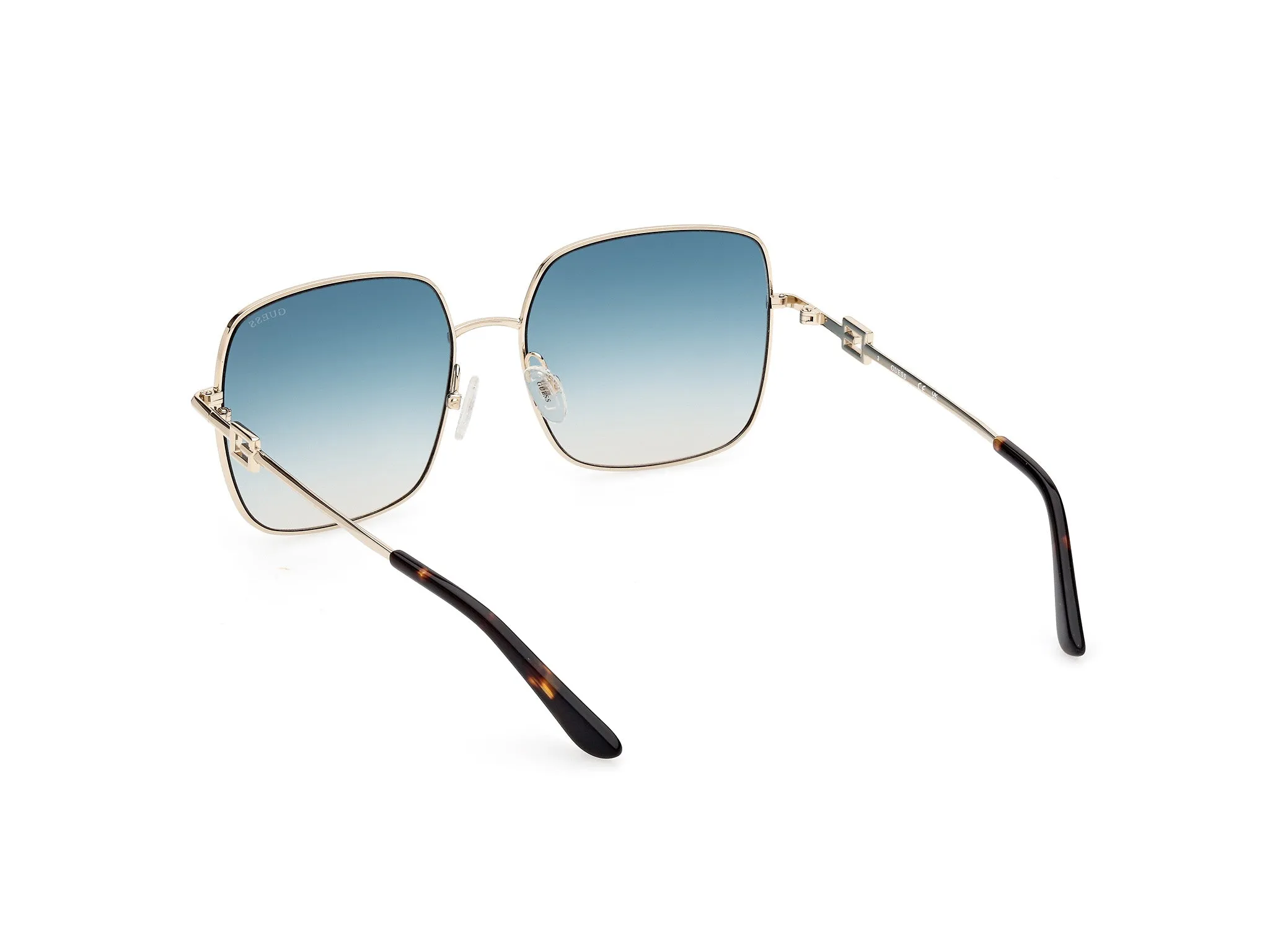 Guess GU7906-H 32P Occhiali da sole Metallo Oro Verde Squadrata Normale Sfumato - immagine 4