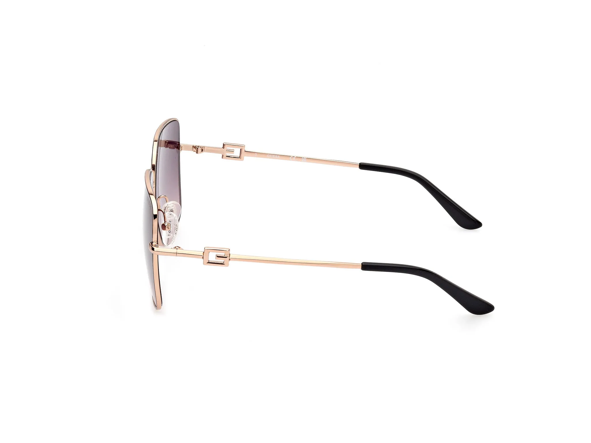 Guess GU7906-H 05B Occhiali da sole Metallo Nero Fumo Squadrata Normale Sfumato - immagine 2