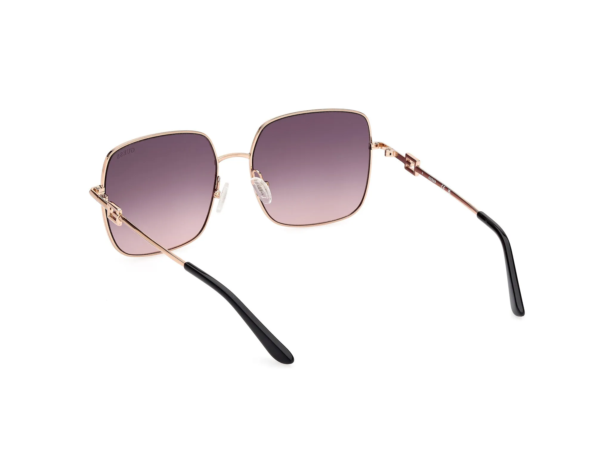 Guess GU7906-H 05B Occhiali da sole Metallo Nero Fumo Squadrata Normale Sfumato - immagine 4