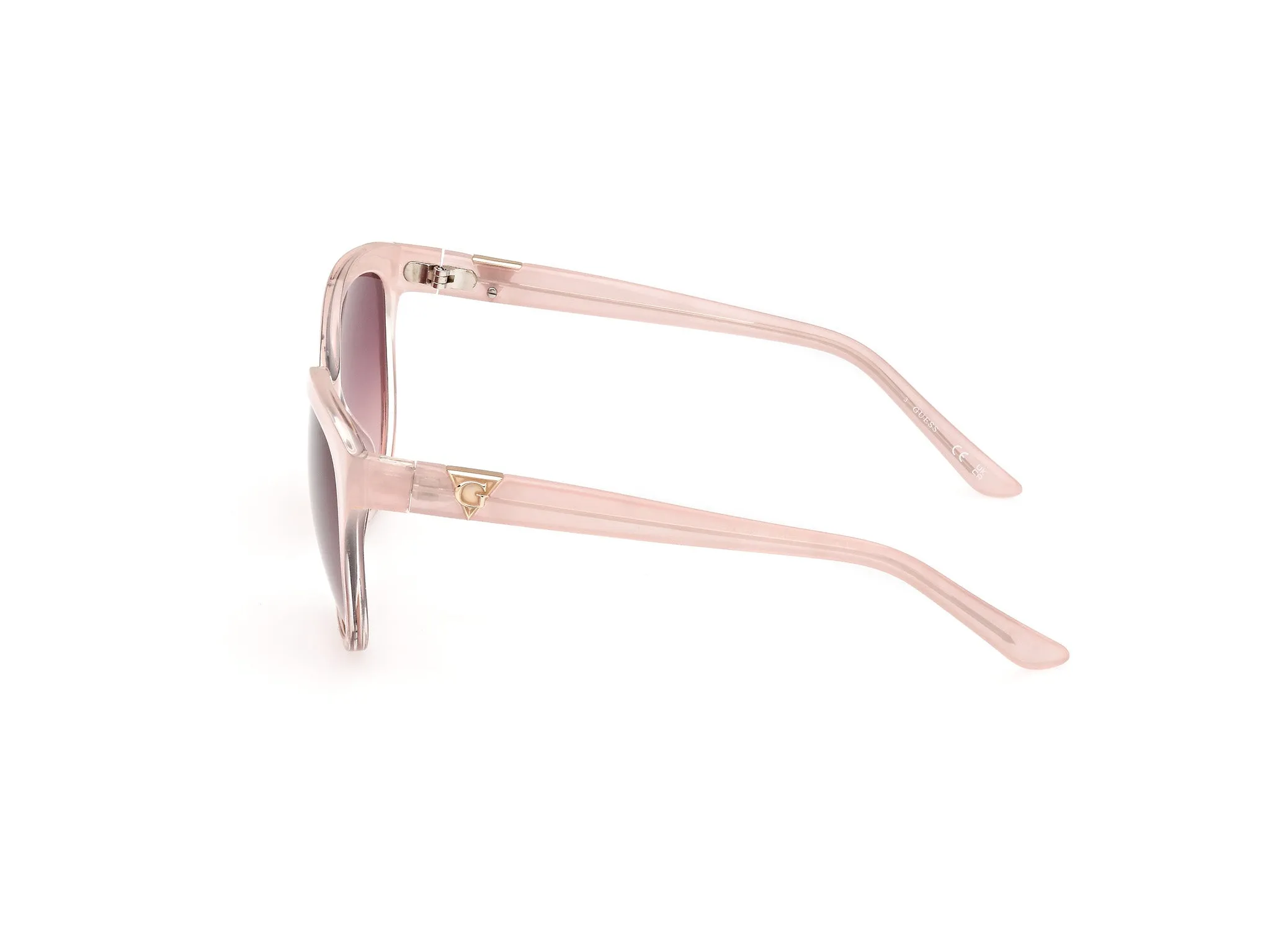 Guess GU7877 74T Occhiali da sole Iniettato Rosa Bordeaux Rotonda Normale Sfumato - immagine 2