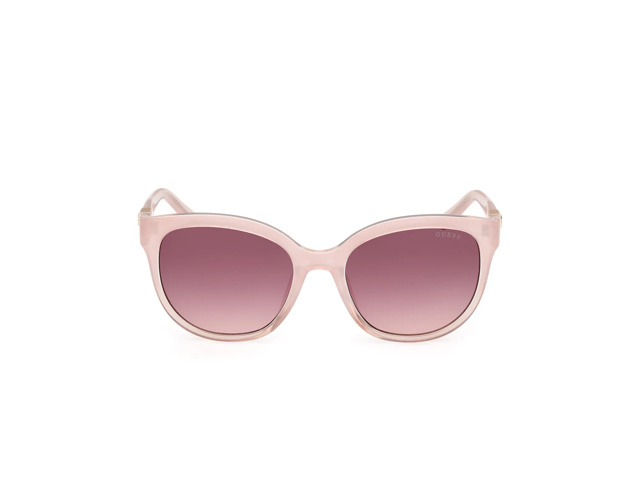 Guess GU7877 74T Occhiali da sole Iniettato Rosa Bordeaux Rotonda Normale Sfumato - immagine 3