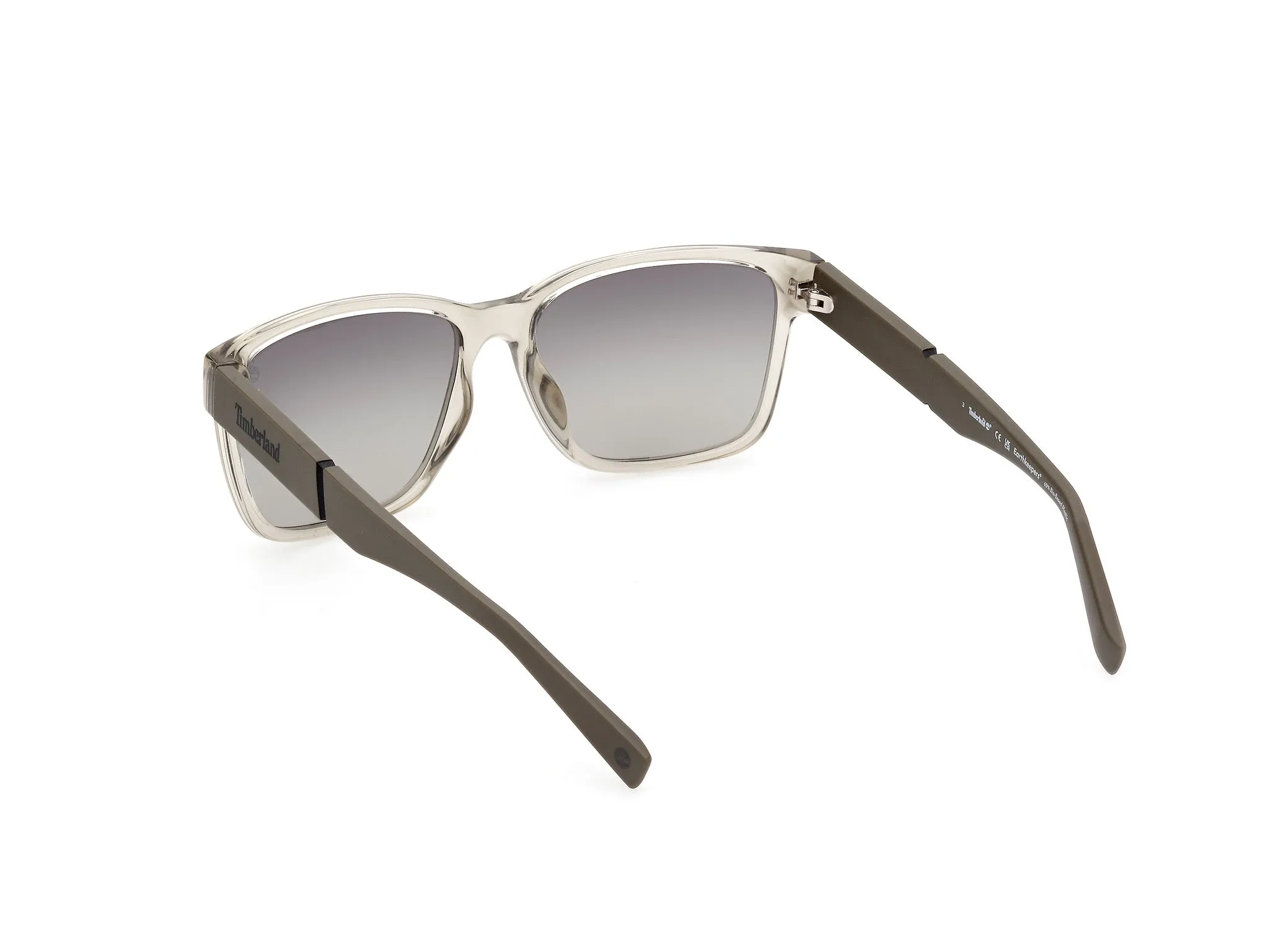 Timberland TB9335-H 45D Occhiali da sole Iniettato Marrone Fumo Squadrata Polarizzata - immagine 4