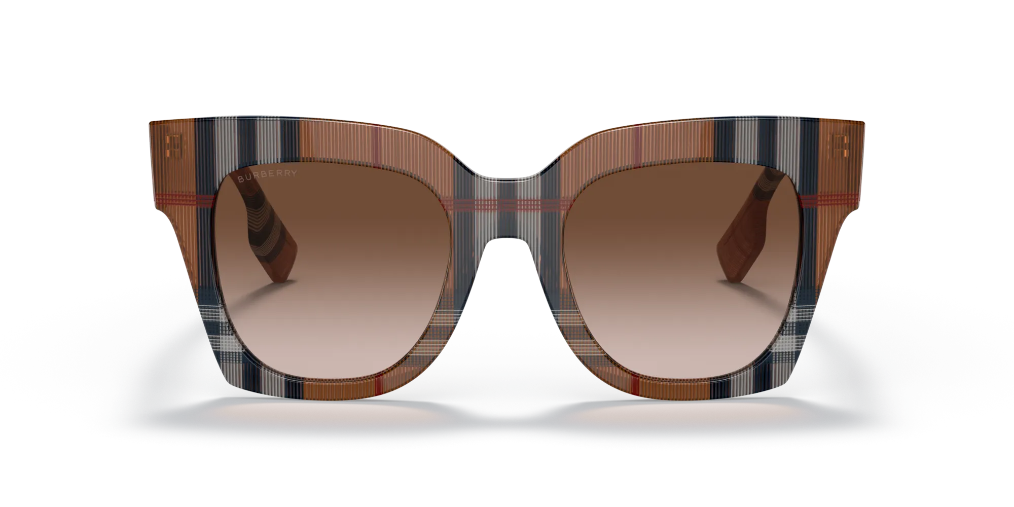 Burberry BE4364 KITTY 396713 Occhiali da sole Acetato Marrone Marrone Squadrata Normale Sfumato - immagine 3
