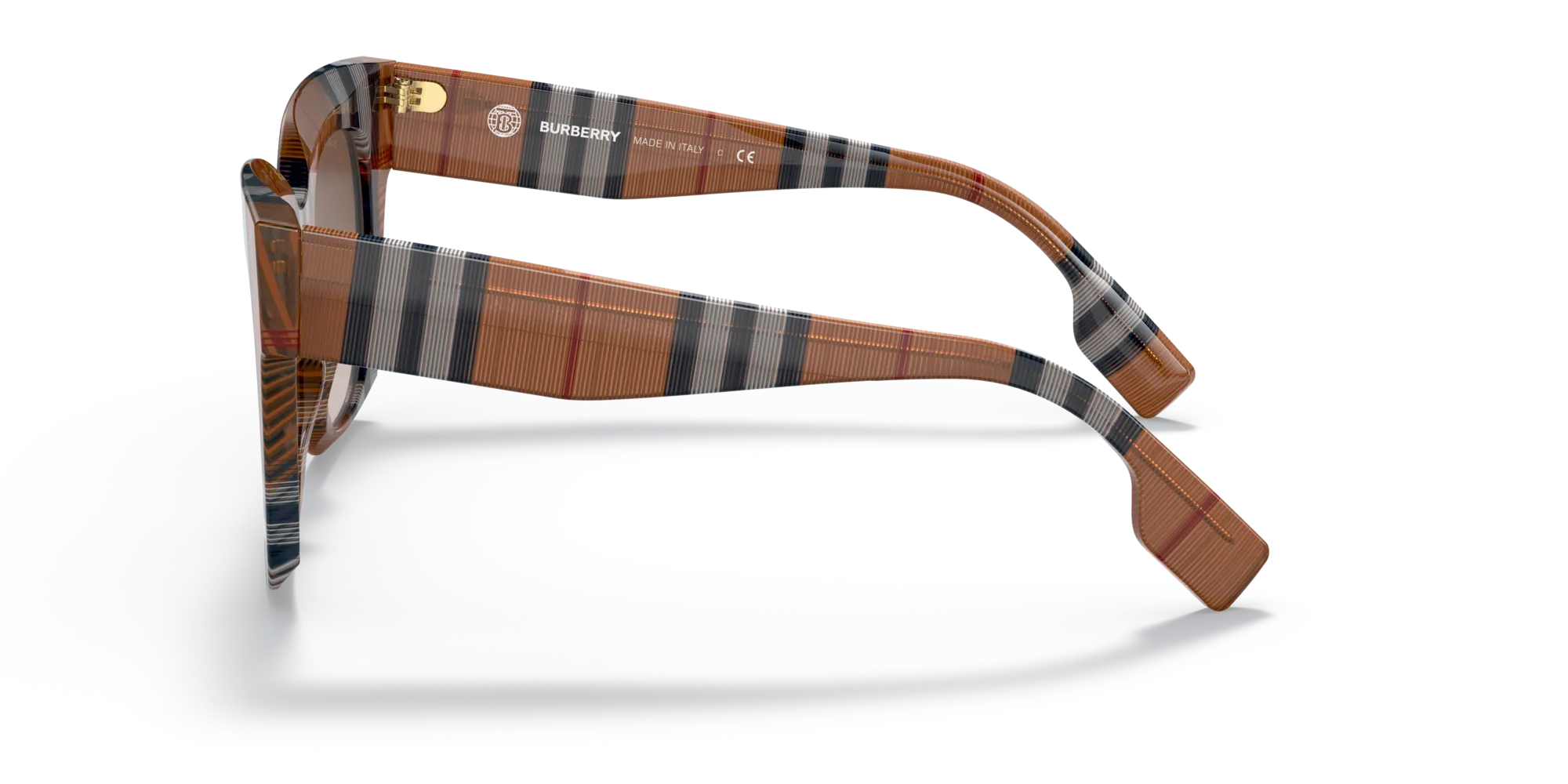 Burberry BE4364 KITTY 396713 Occhiali da sole Acetato Marrone Marrone Squadrata Normale Sfumato - immagine 4