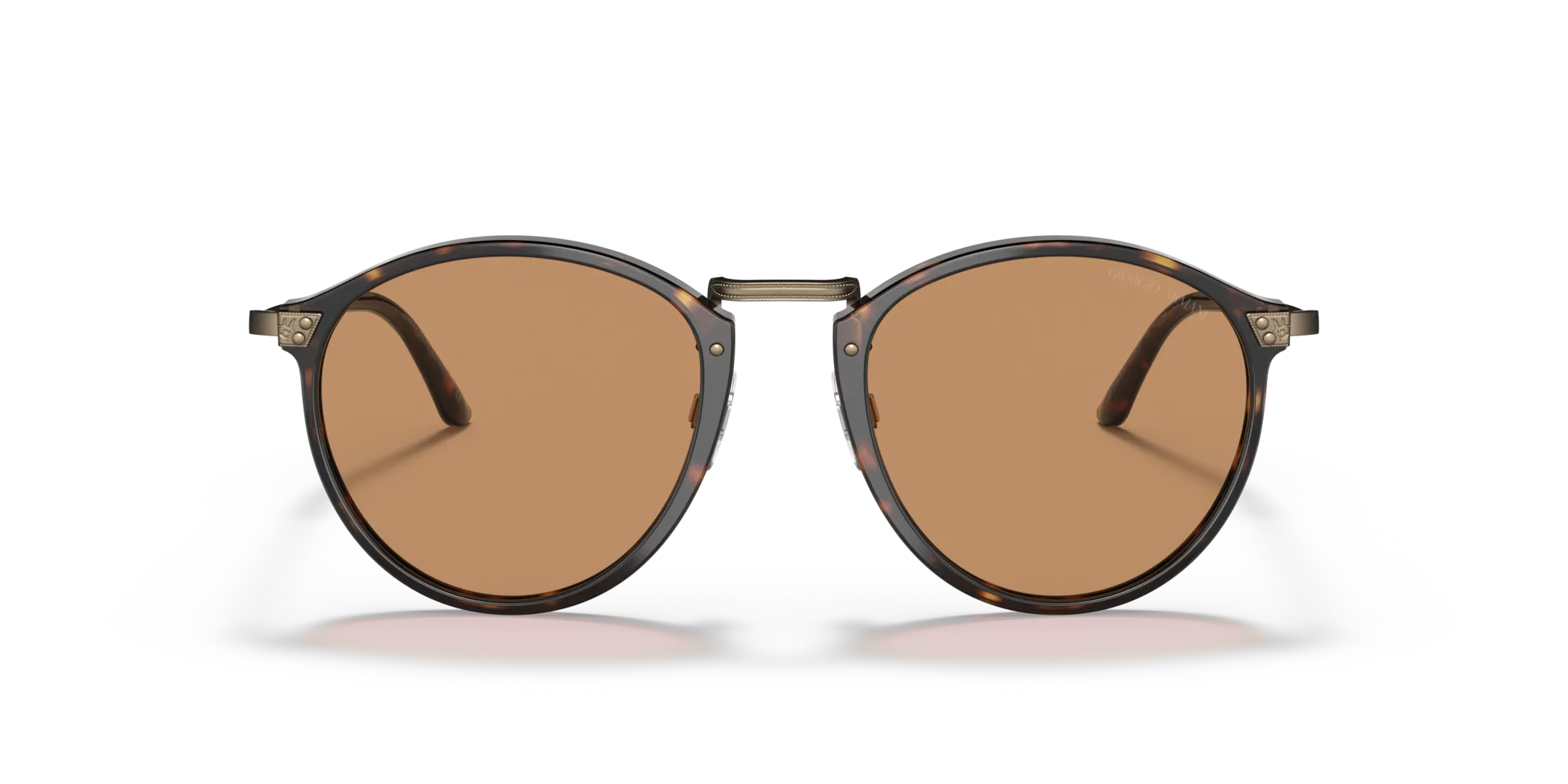 Giorgio Armani AR 318SM 502653 Occhiali da sole Acetato Tartaruga Marrone Pantos Normale - immagine 3