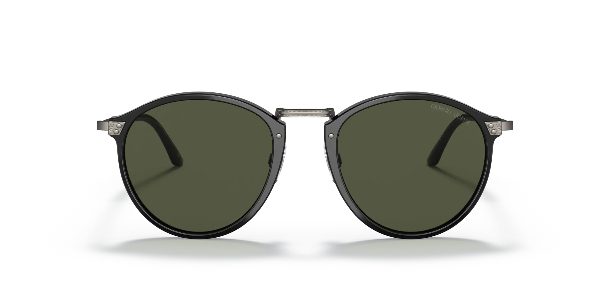 Giorgio Armani AR 318SM 500131 Occhiali da sole Acetato Nero Verde Pantos Normale - immagine 3