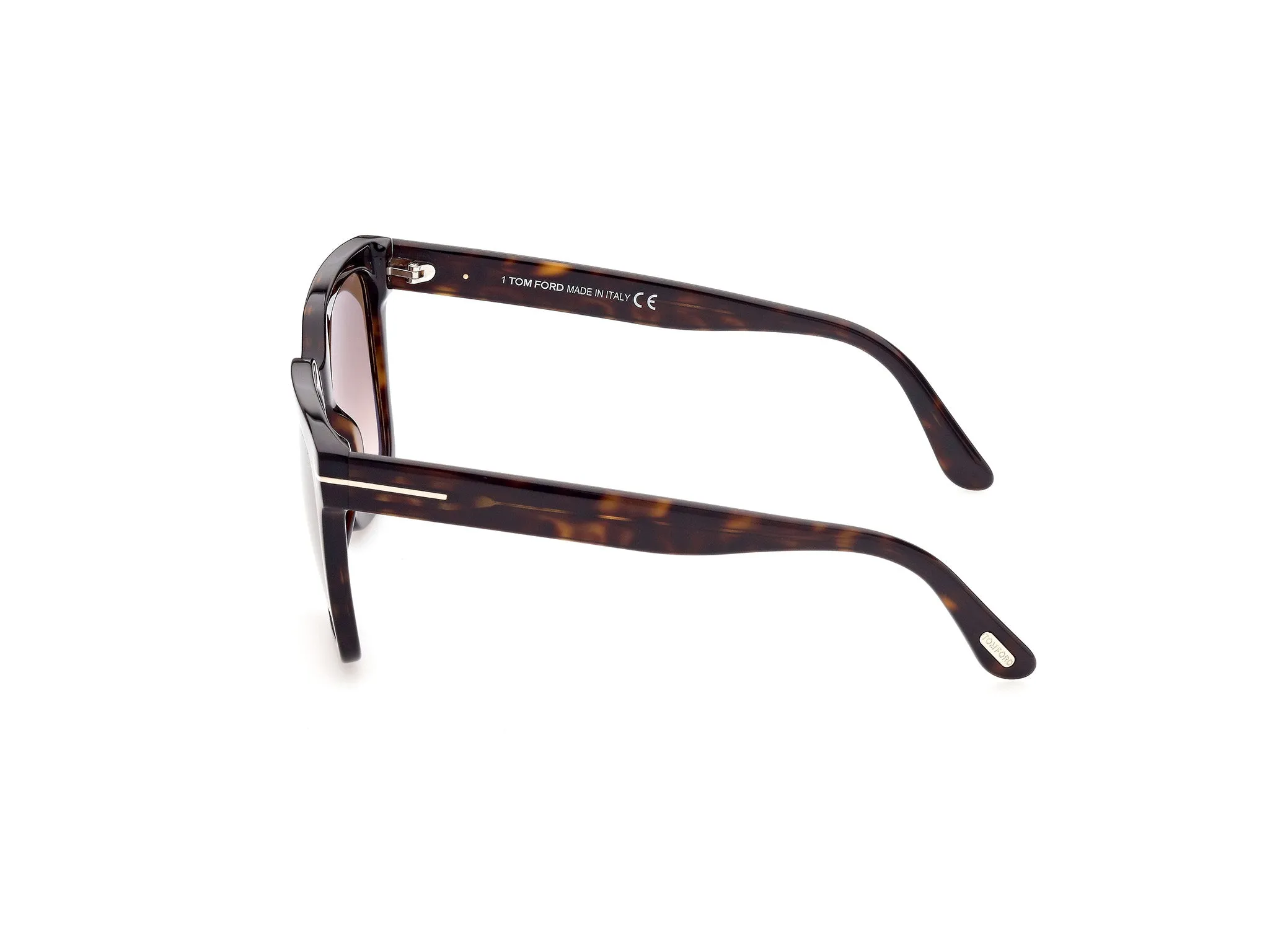 TOM FORD FT0952 SELBY 52F Occhiali da sole Acetato Havana Marrone Squadrata Normale Sfumato - immagine 3