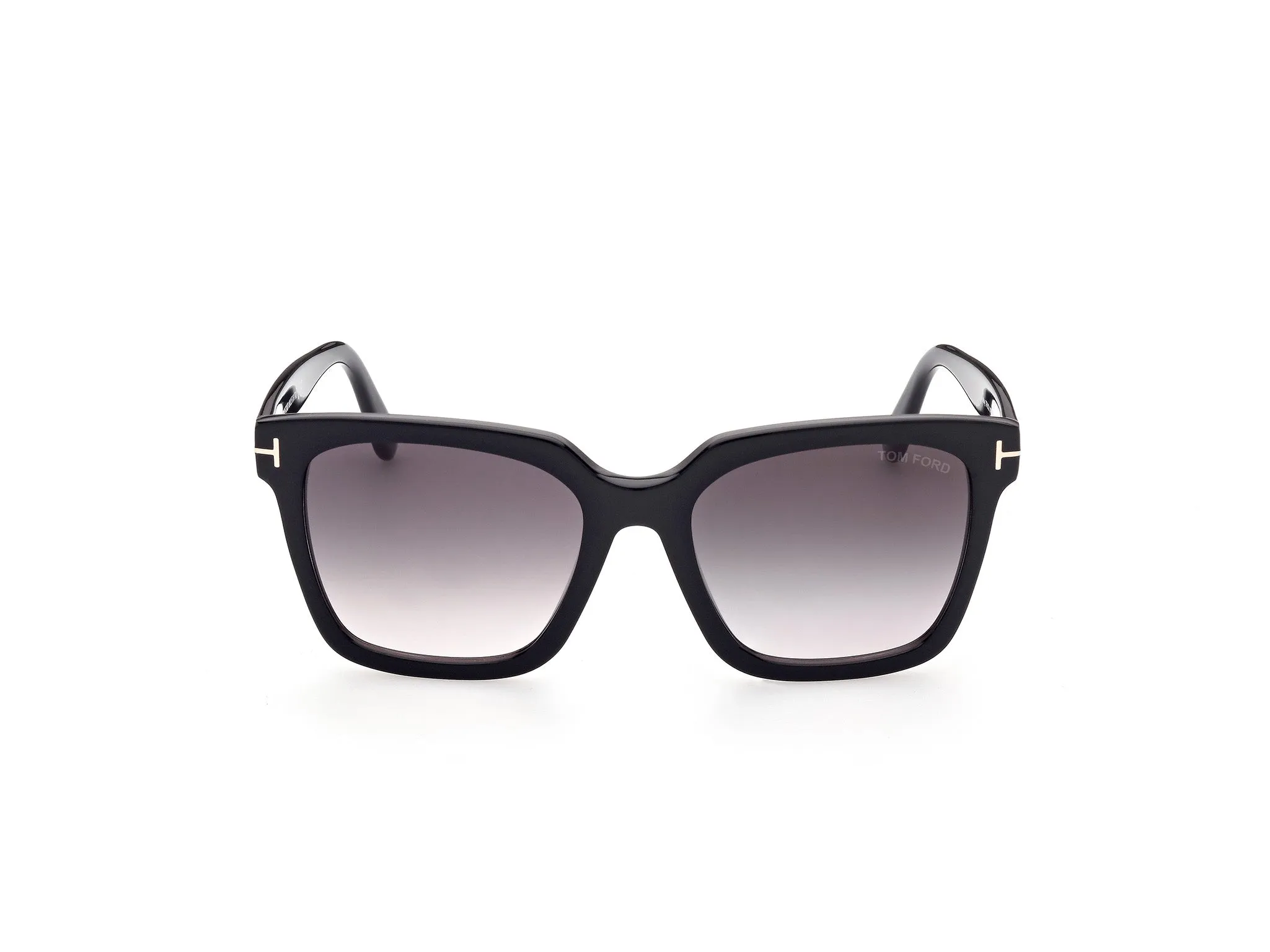 TOM FORD FT0952 SELBY 01B Occhiali da sole Acetato Nero Grigio Squadrata Normale Sfumato - immagine 2