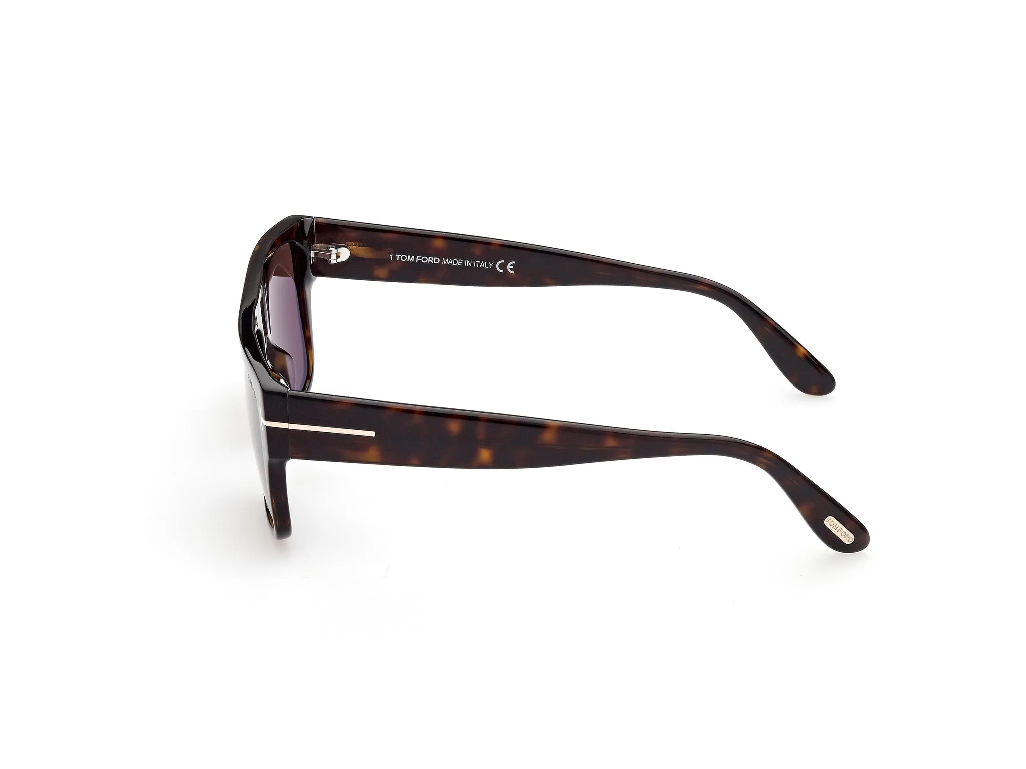 TOM FORD FT0907 DUNNING-02 52E Occhiali da sole Acetato Havana Marrone Squadrata Normale - immagine 3