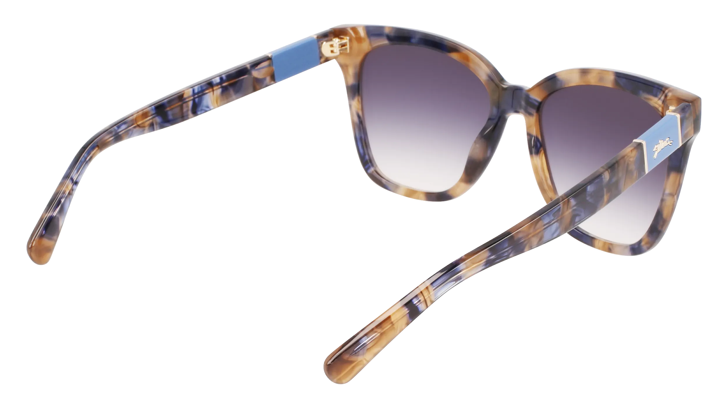 LONGCHAMP LO696S 430 Occhiali da sole Acetato Havana Viola Squadrata Normale Fotocromatiche - immagine 4