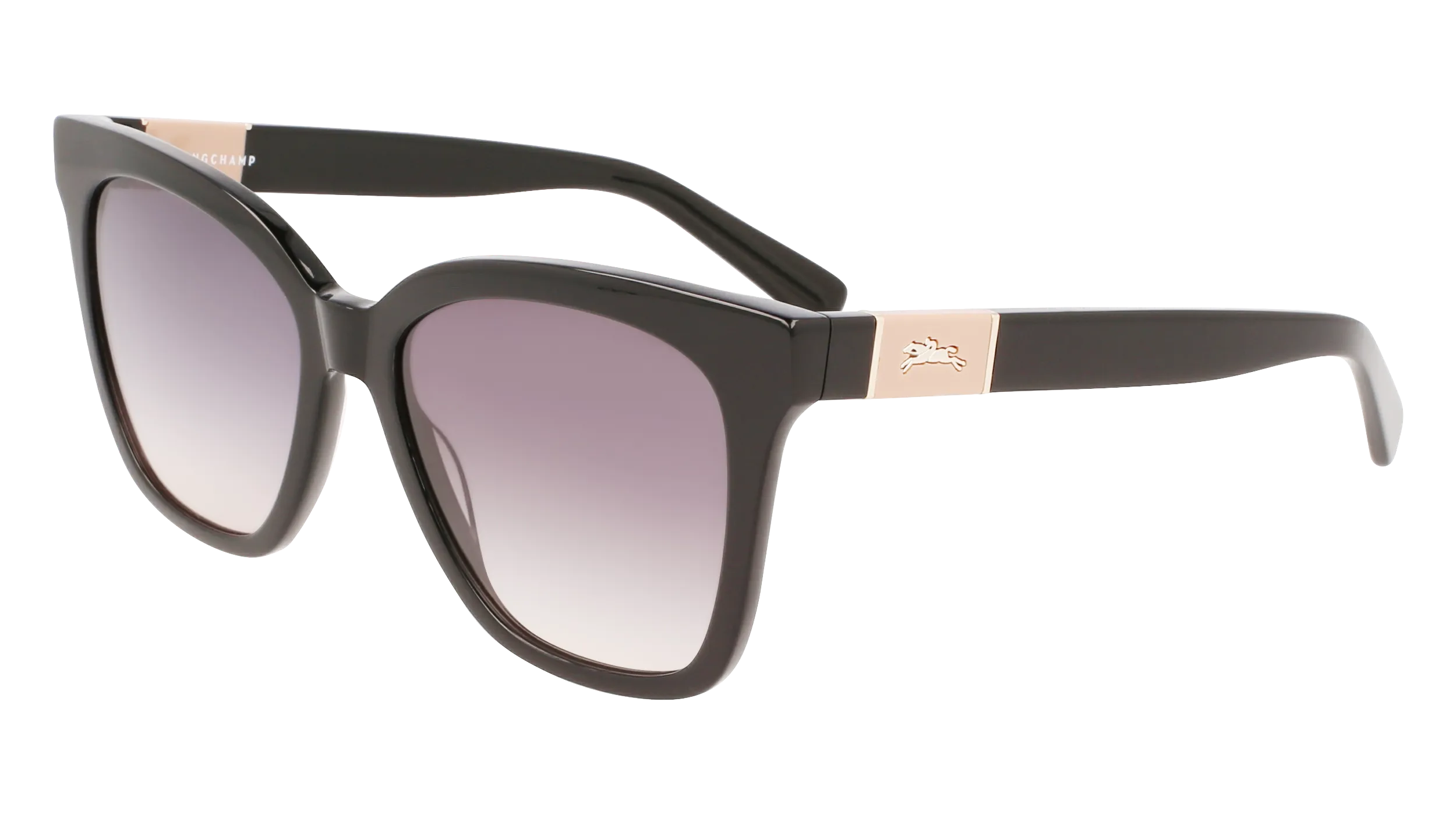 LONGCHAMP LO696S 001 Occhiali da sole Acetato Nero Viola Squadrata Normale Fotocromatiche - immagine 1