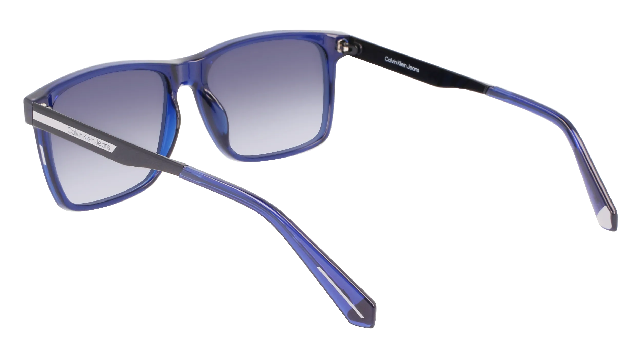 Calvin Klein CKJ21624S 400 Occhiali da sole Iniettato Blu Blu Squadrata Normale Fotocromatiche - immagine 3
