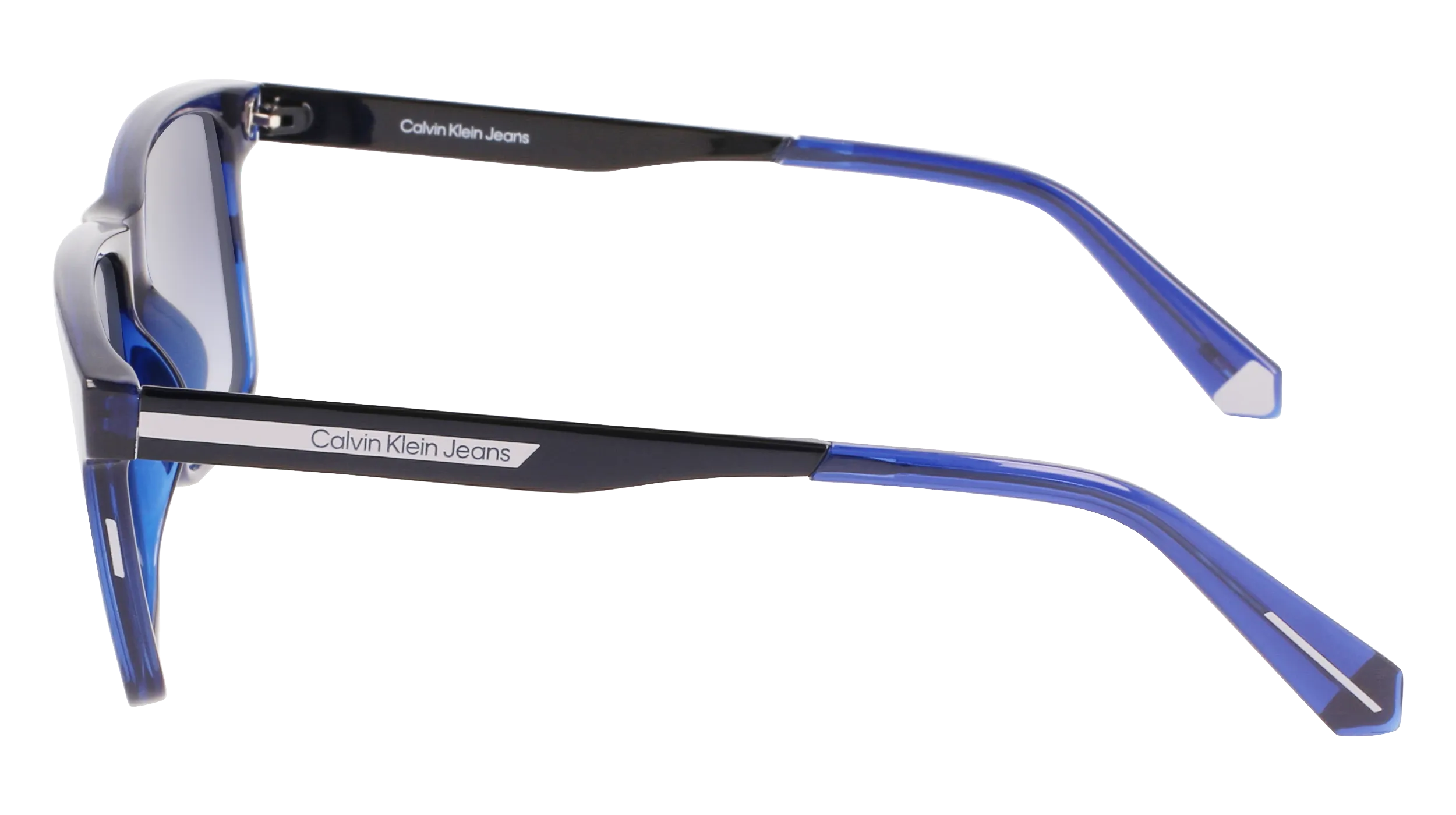 Calvin Klein CKJ21624S 400 Occhiali da sole Iniettato Blu Blu Squadrata Normale Fotocromatiche - immagine 4